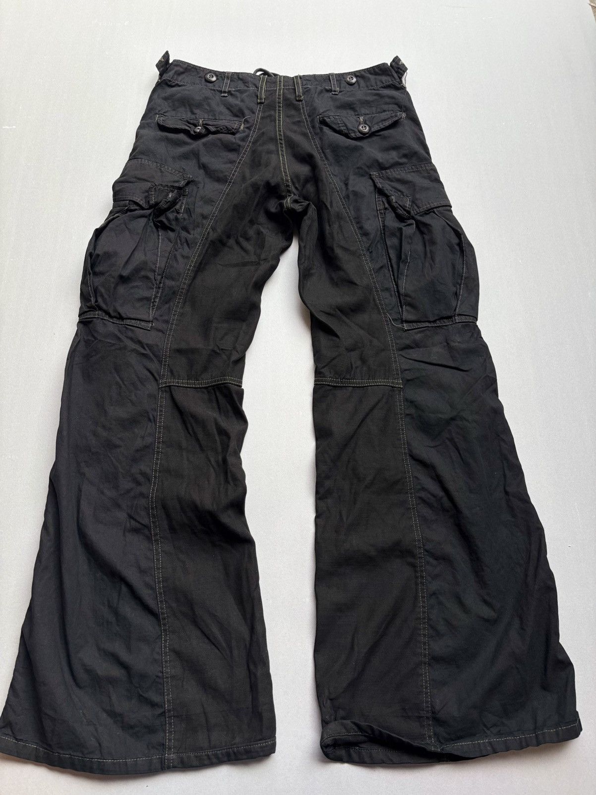 Japanese Brand blue way lace up flare cargo pants Size US 28 / EU 44 - 3 Thumbnail