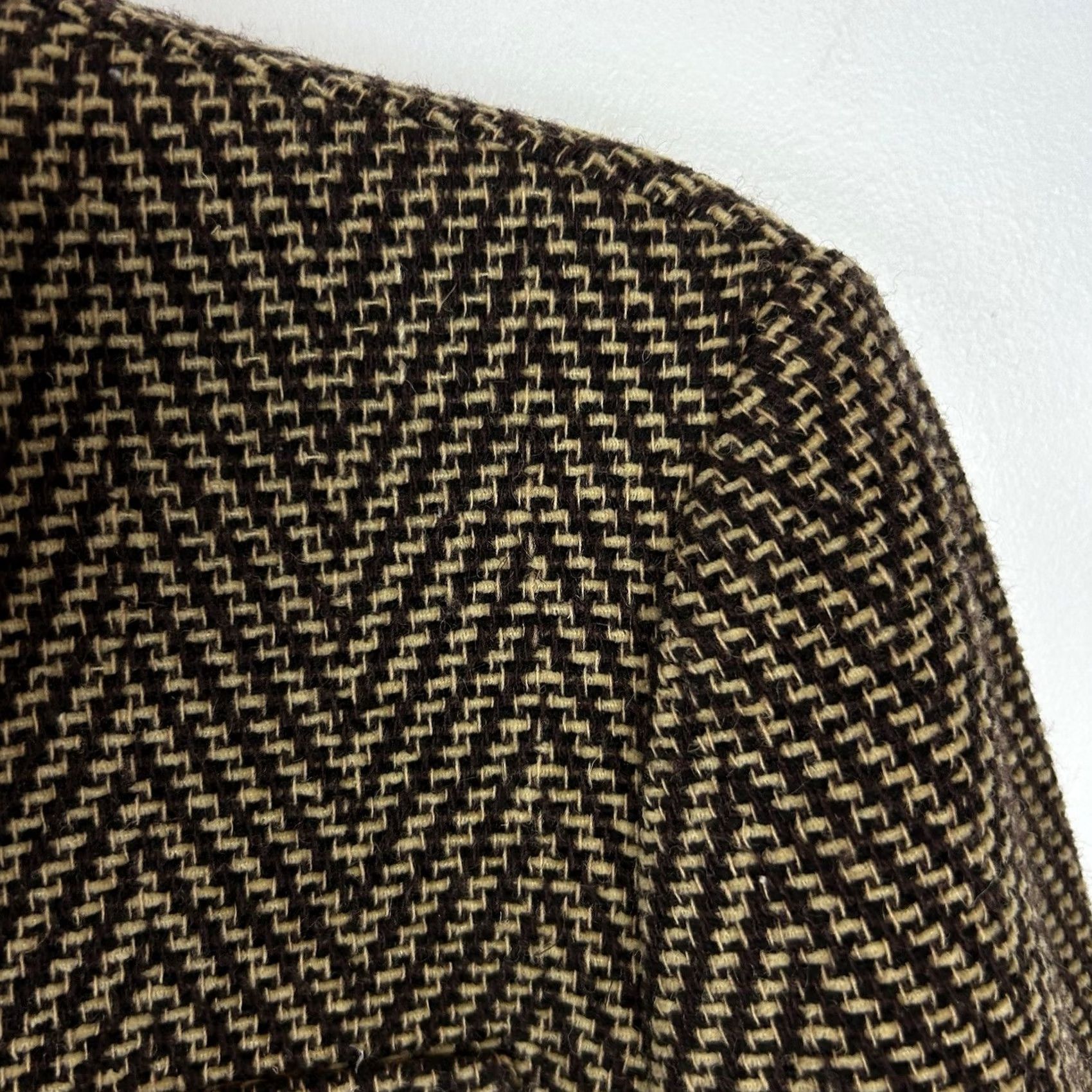 Vintage Tahari Blazer Womens 6 Petite Wool Blend Tweed Belted Lined Single-Breasted Jacket, Brown, Petite Size M / US 6-8 / IT 42-44 - 5 Thumbnail