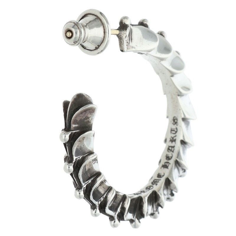 Chrome Hearts Chrome Hearts Crosstail Hoop Silver Earring Size ONE SIZE - 2 Thumbnail