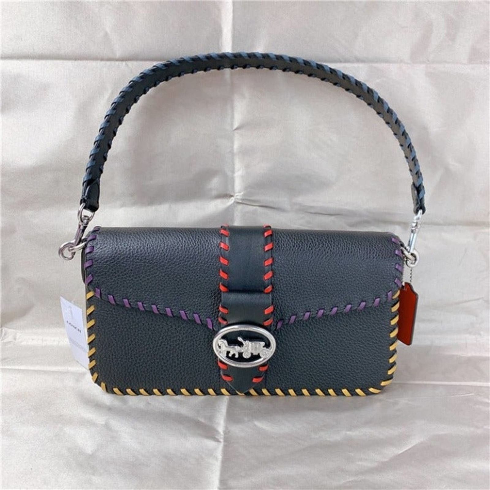 Coach C5790 Georgie Shoulder Bag In Black Multi, Women's