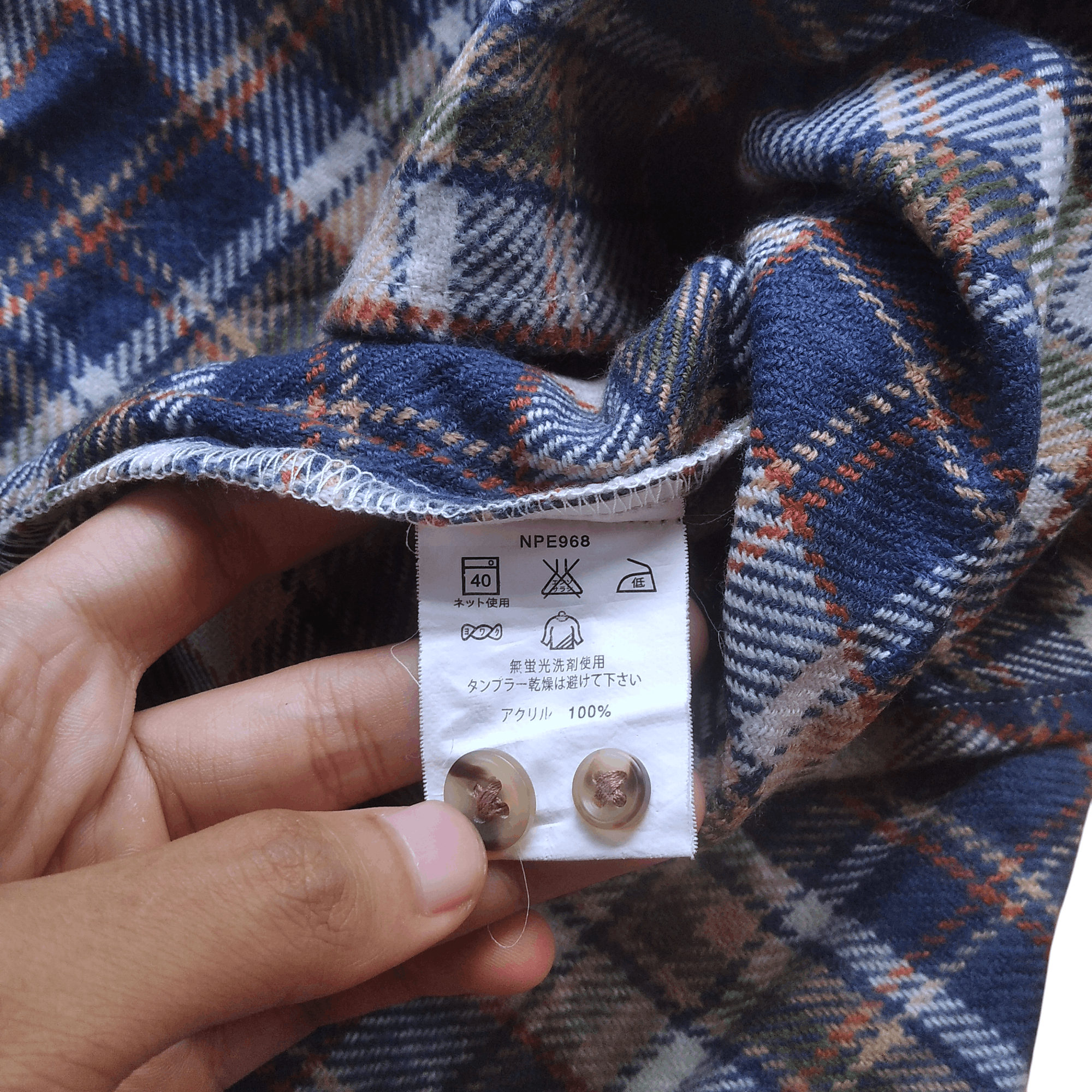 Japanese Brand × Kansai Yamamoto × Vintage Flannel Kansai Jeans by Kansai Yamamoto Wool Shirt Size US M / EU 48-50 / 2 - 6 Thumbnail