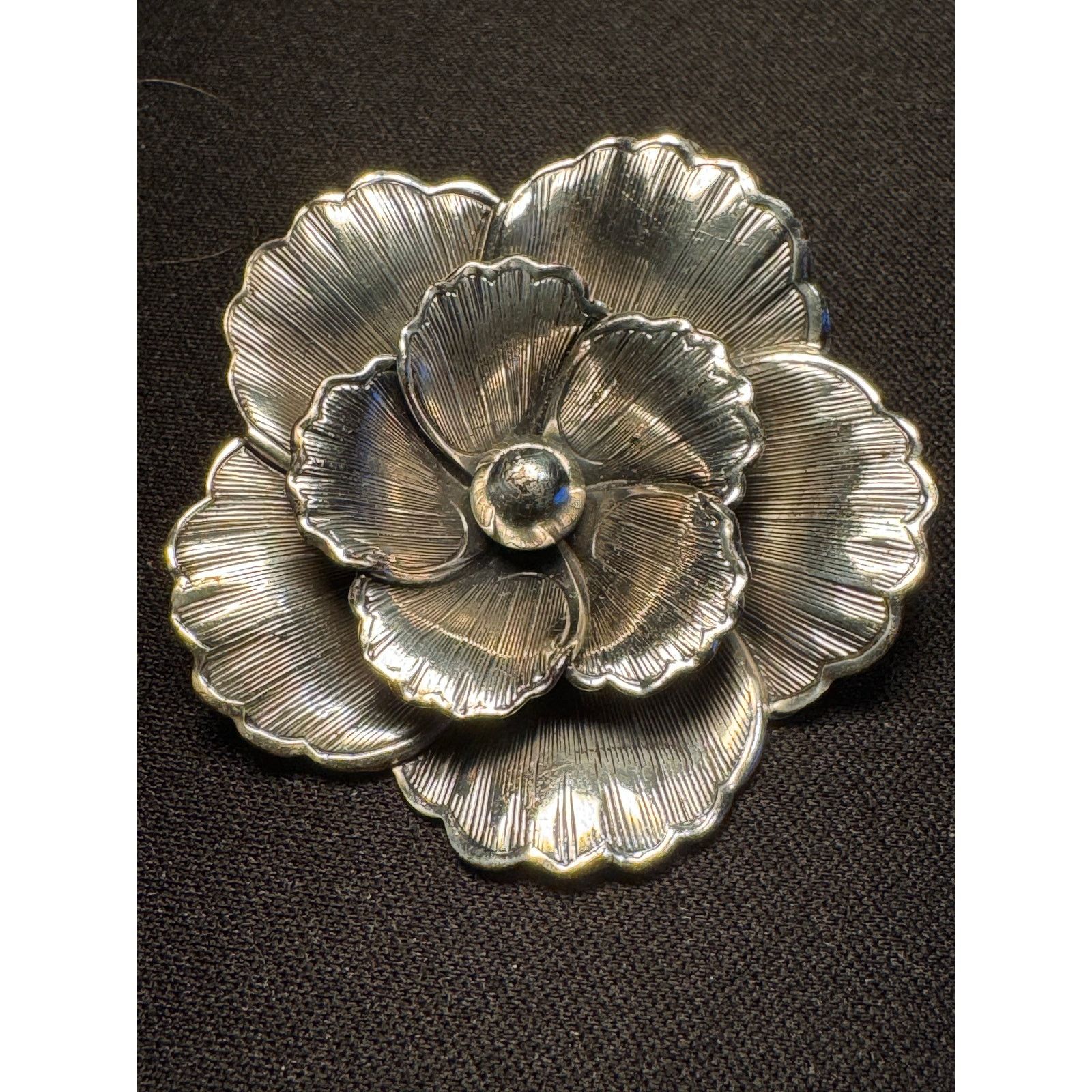 Other Beau Sterling Large Flower Brooch Size ONE SIZE - 1 Thumbnail