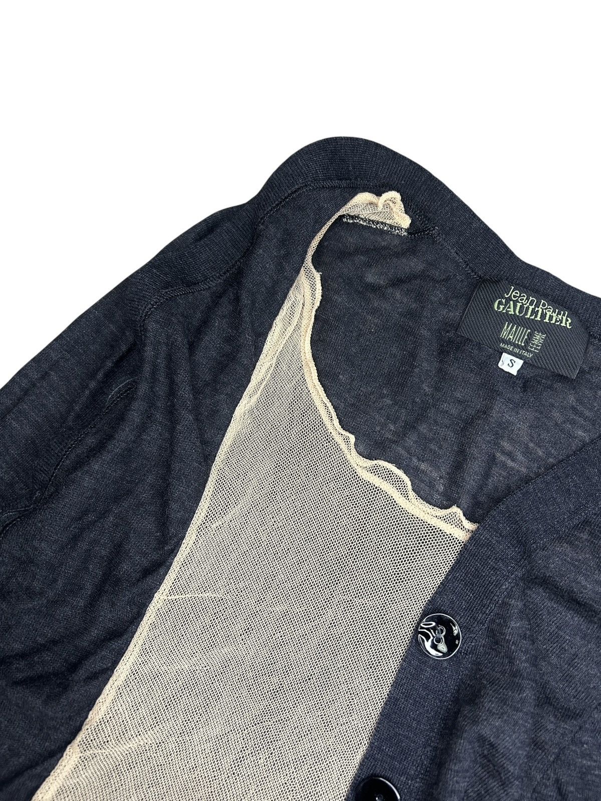 Jean Paul Gaultier 90s Trompe Loeil Cardigan Size S / US 4 / IT 40 - 5 Thumbnail