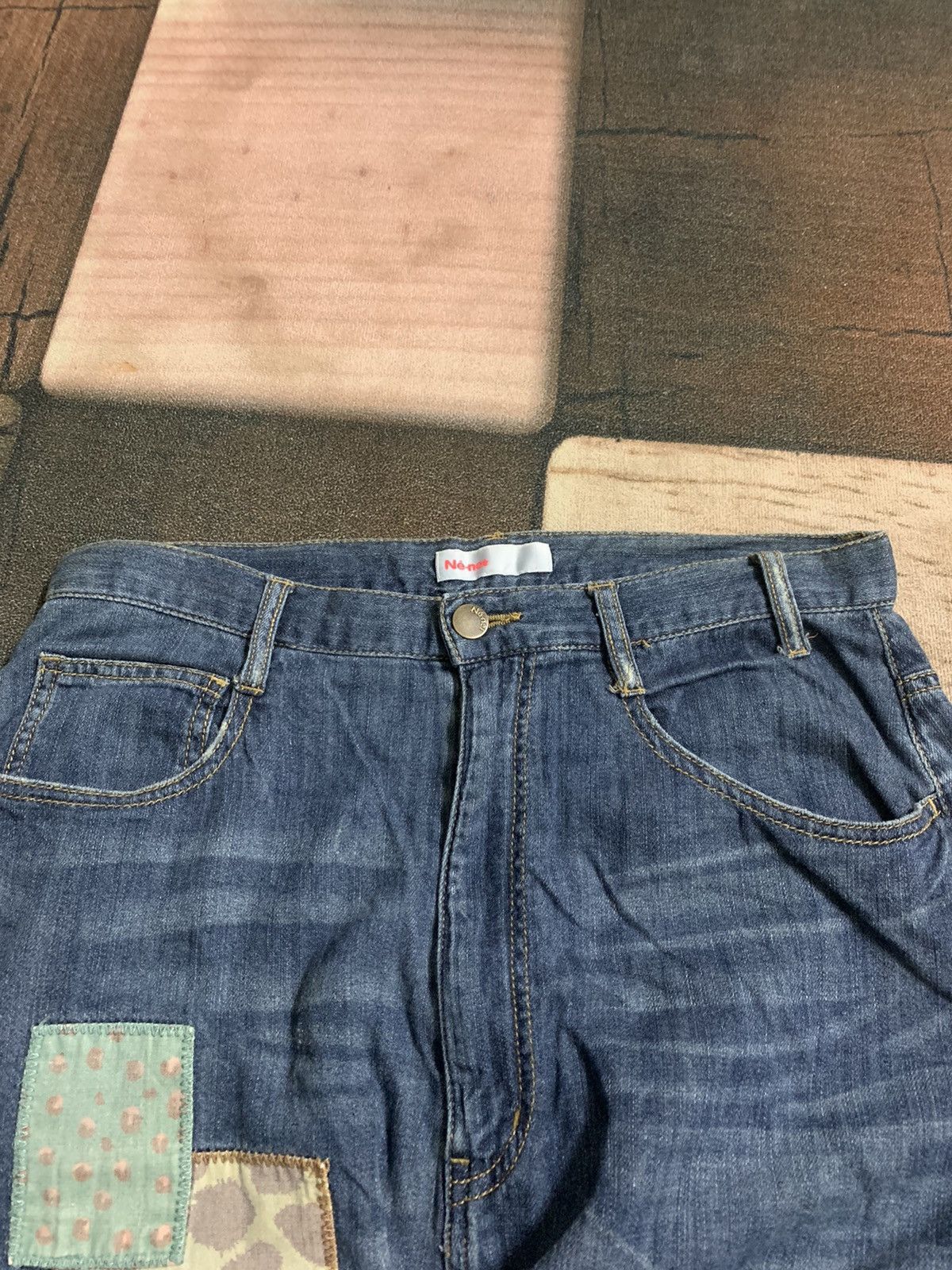 Issey Miyake × Le Grande Bleu (L.G.B.) × Ne-Net rare design ne-Net patchwork double sided Size 30" / US 8 / IT 44 - 3 Thumbnail