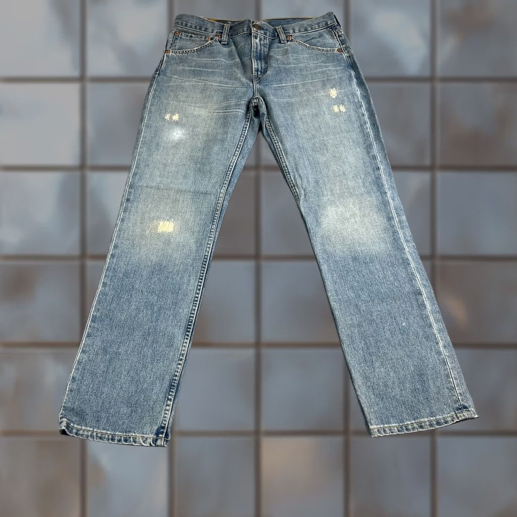 Levi's VINTAGE Levi's 536 Jeans Mens Regular Straight 32 32 Mid Blue Distressed 90s Size US 32 / EU 48 - 1 Thumbnail