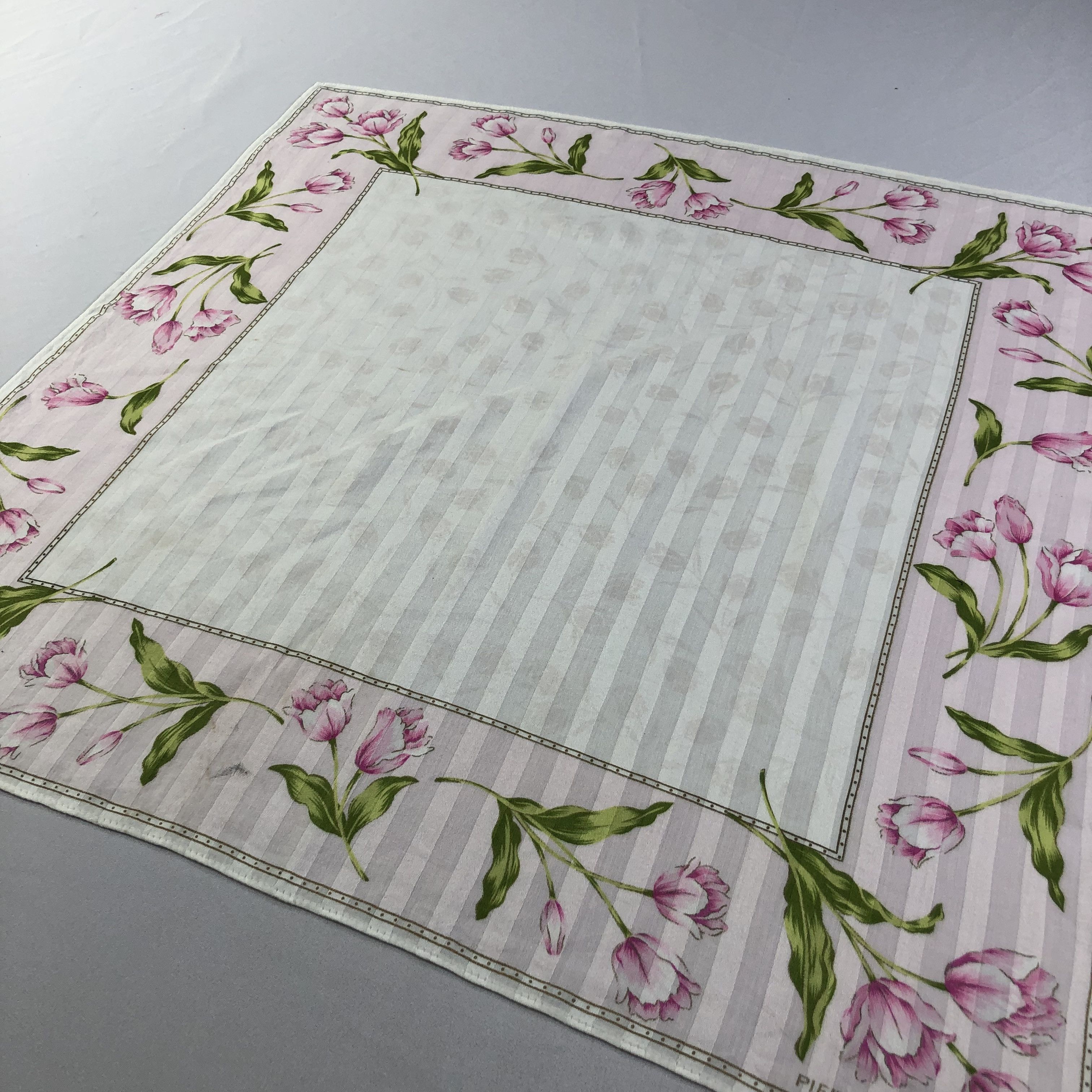 Pierre Balmain × Vintage Pierre Balmain Floral Handkerchief Neckerchief Bandana H2147 Size ONE SIZE - 3 Thumbnail