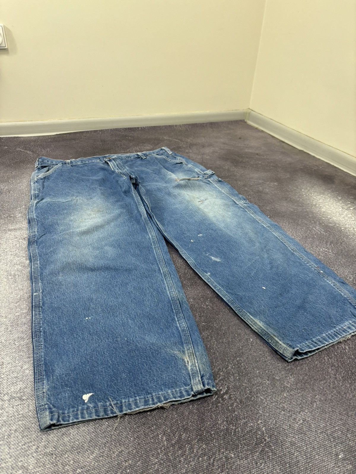 Carhartt Vintage 90s Carhartt USA Blue Denim Hype Baggy Jeans Size US 40 / EU 56 - 10 Thumbnail