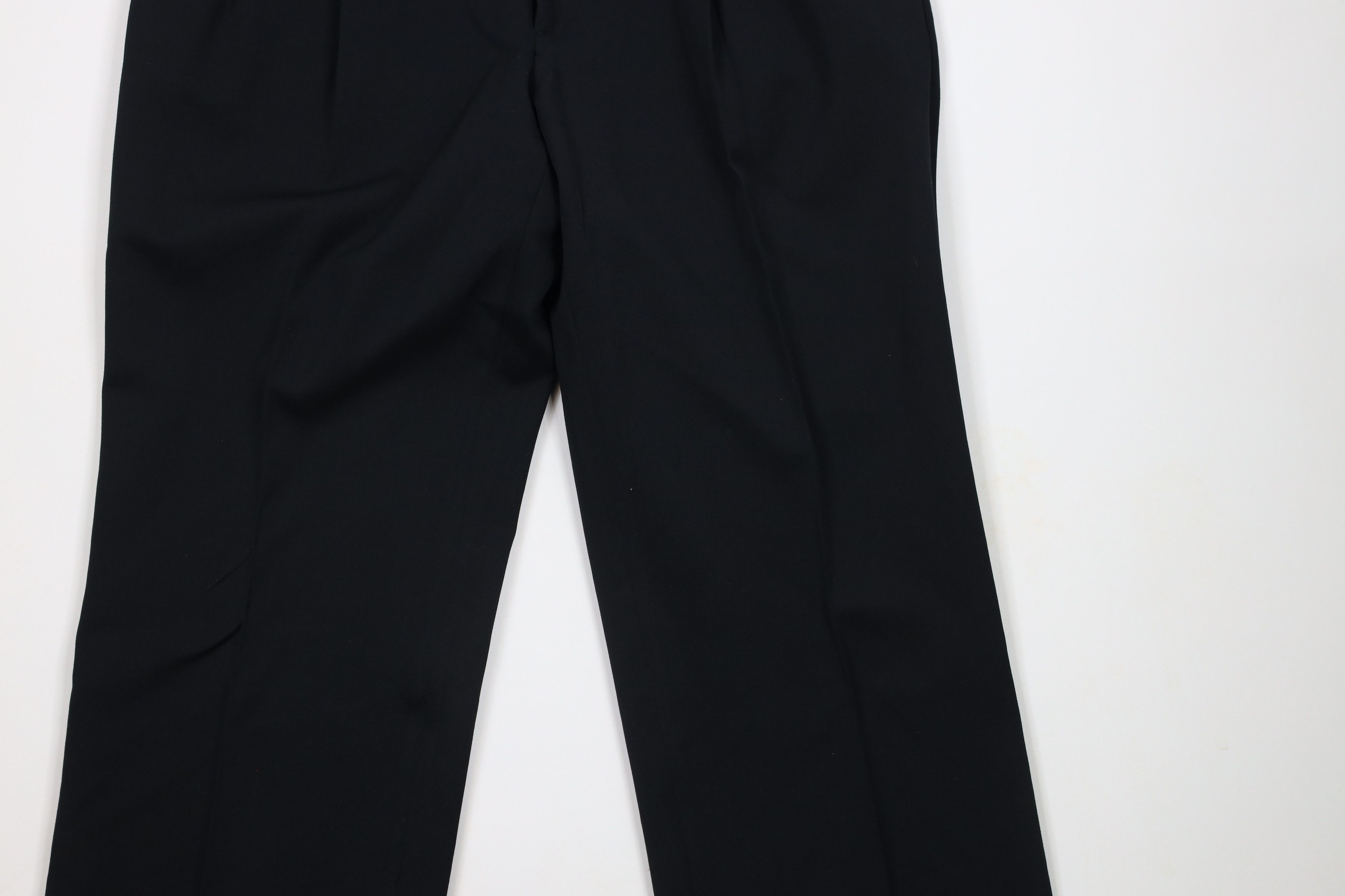 Vintage Vintage 90s Streetwear Wool Chino Pants Trousers Black Size US 36 / EU 52 - 3 Thumbnail