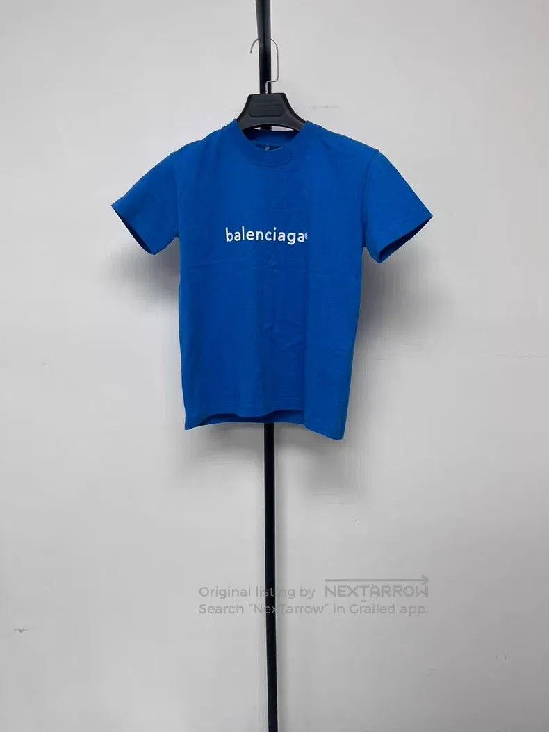 Balenciaga Balenciaga Solid Color Letter Logo Print Loose Round Neck Size US S / EU 44-46 / 1 - 1 Thumbnail