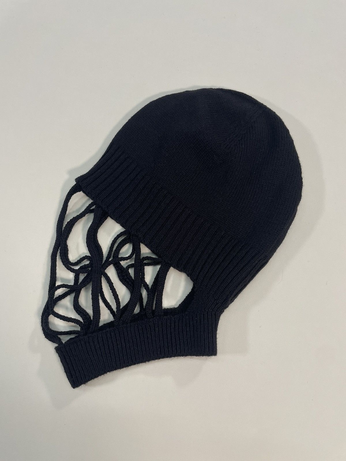 Pre-owned Rick Owens (new)aw18 Mountain Skull Beanie In Black