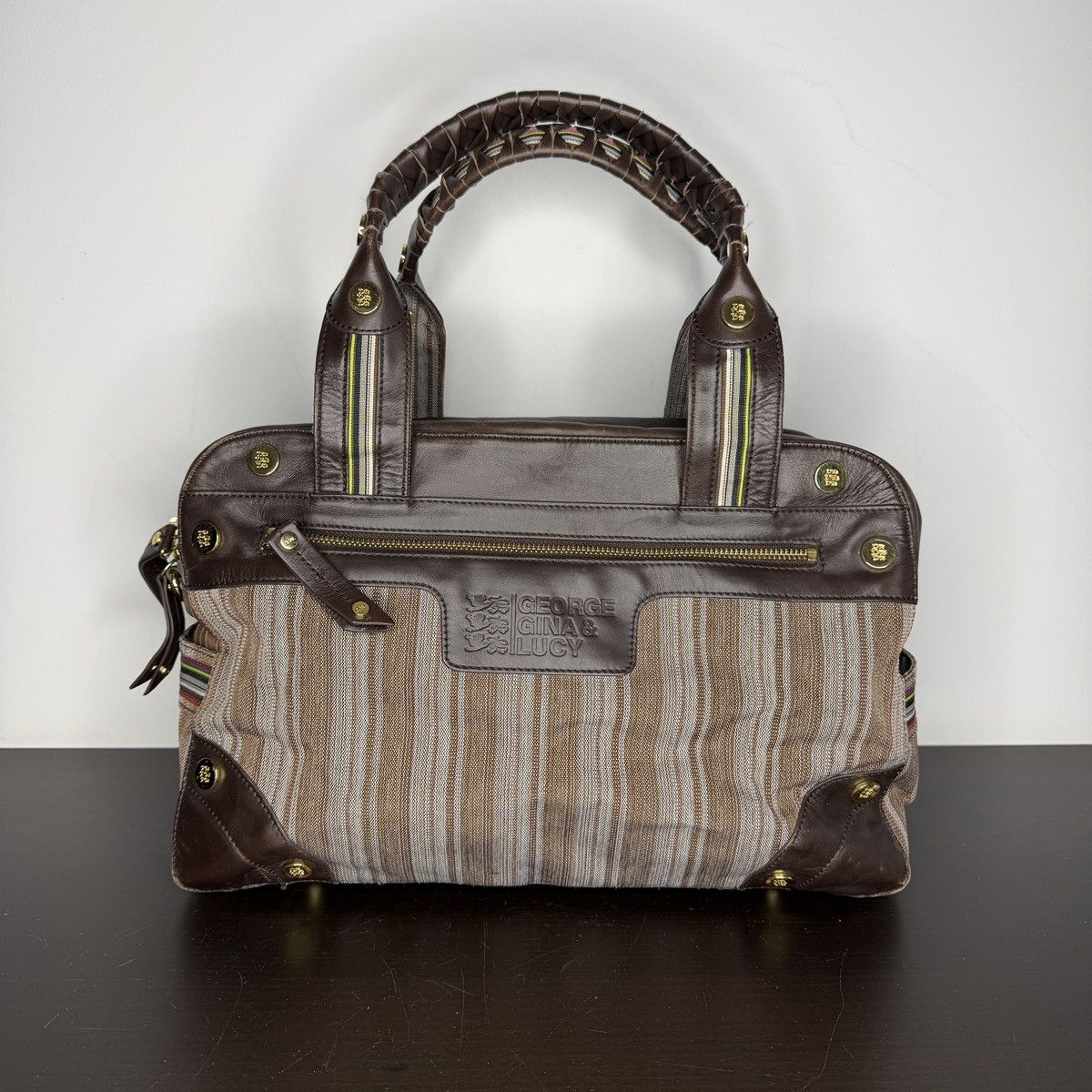 George Gina & Lucy George Gina & Lucy GGL Brown Avant Garde Shoulder Hand Bag Size ONE SIZE - 1 Thumbnail