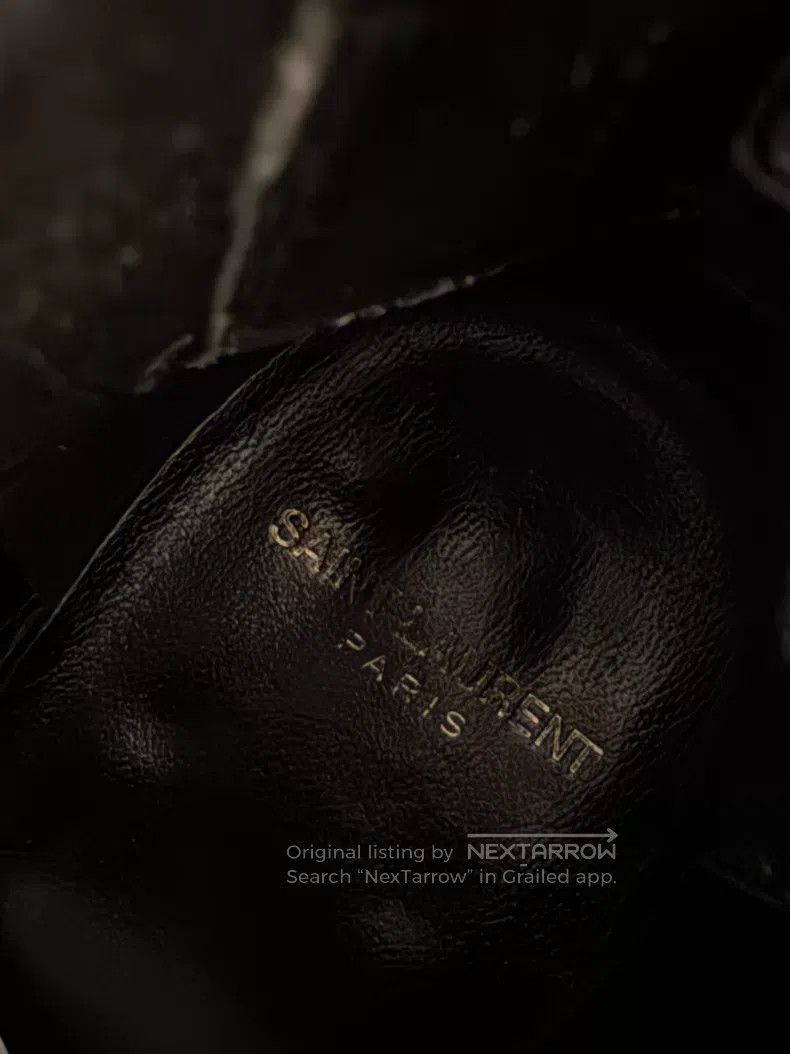 Saint Laurent Paris Saint Laurent Paris Glossy Leather Chelsea Boots Size US 7 / EU 40 - 6 Thumbnail