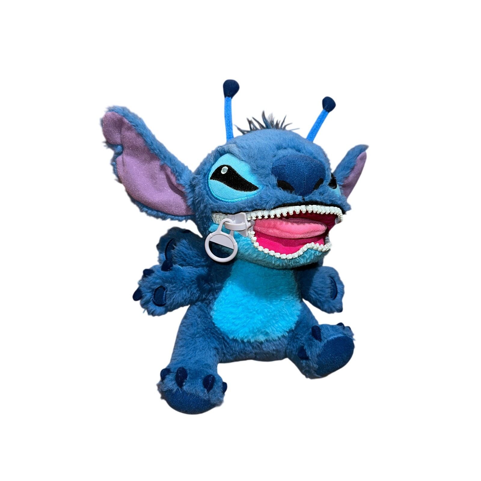 Disney Zipper Mouth Stitch 10” Tall Plush Toy Size ONE SIZE - 1 Thumbnail