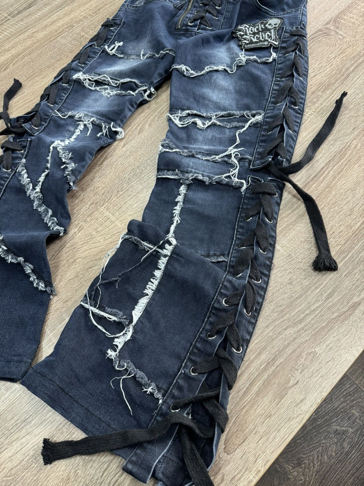 If Six Was Nine × Japanese Brand × Junya Watanabe Vintage Bandage Flate Yasuyuki Ishii / LGB Style Jeans Size US 30 / EU 46 - 6 Thumbnail