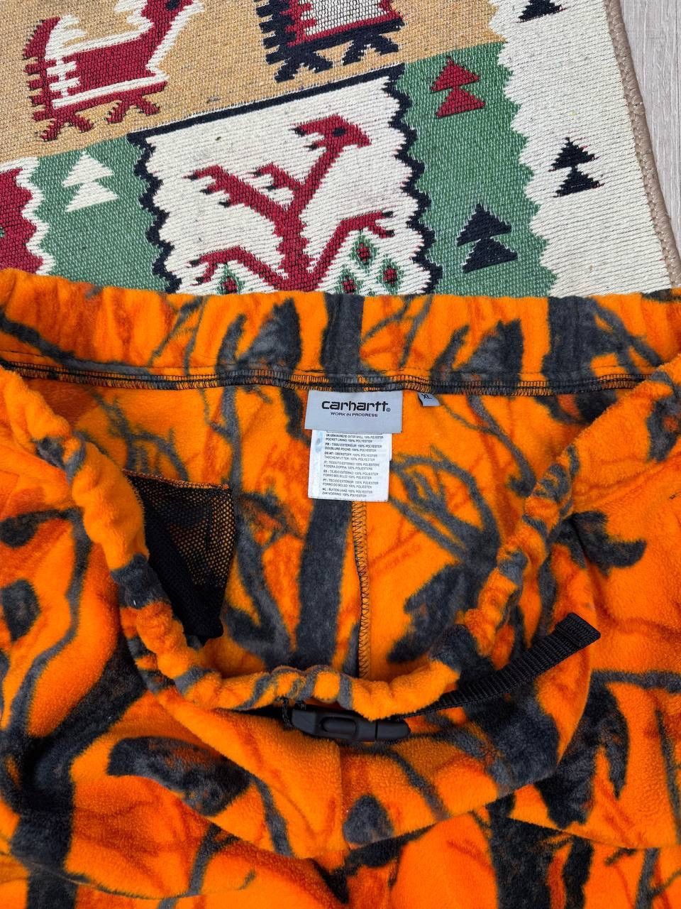 Carhartt × Japanese Brand RARE Carhartt Real Tree Fleece Y2K Orange Suits Size 34R - 12 Thumbnail