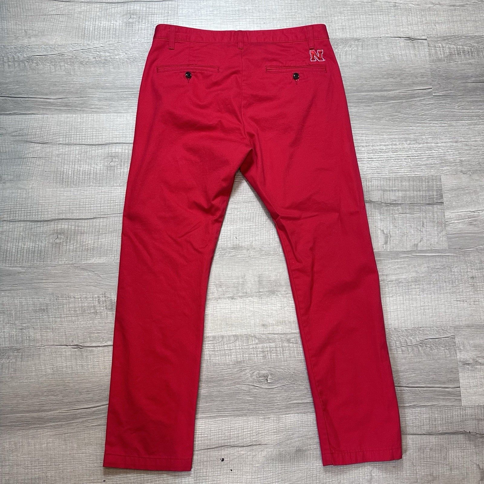 Dockers × NCAA Dockers x Nebraska Cornhuskers Chino Pants Red Men's 33x30 Size US 33 - 7 Thumbnail