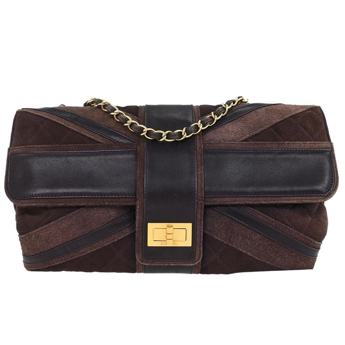 Chanel Chanel Union Jack Reissue Flap Bag Suede with Leather Size ONE SIZE - 1 Thumbnail