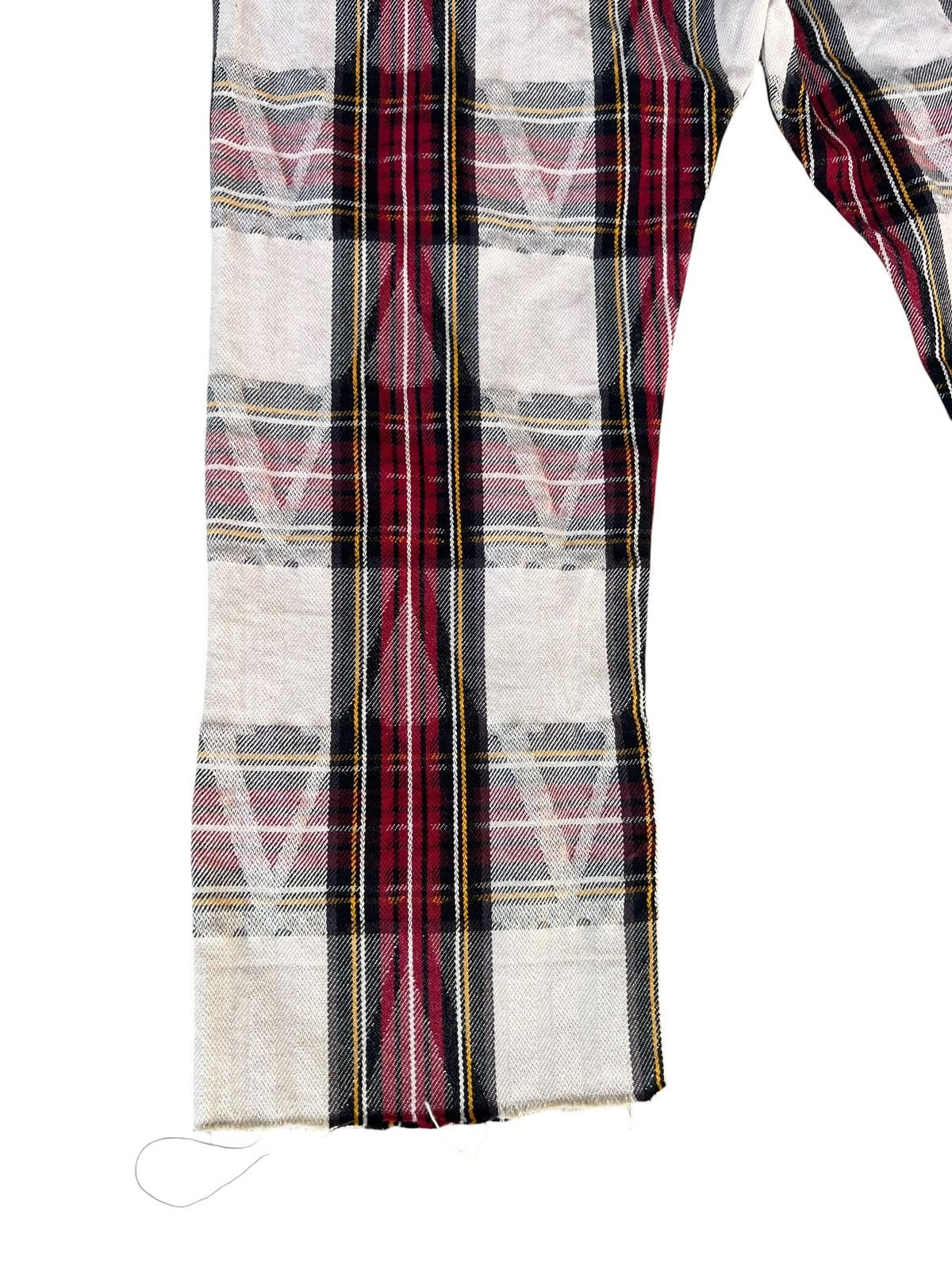 SHAREEF Shareef 2007 Japan Check Raw Edge Cropped Pant Size US 29 - 16 Thumbnail
