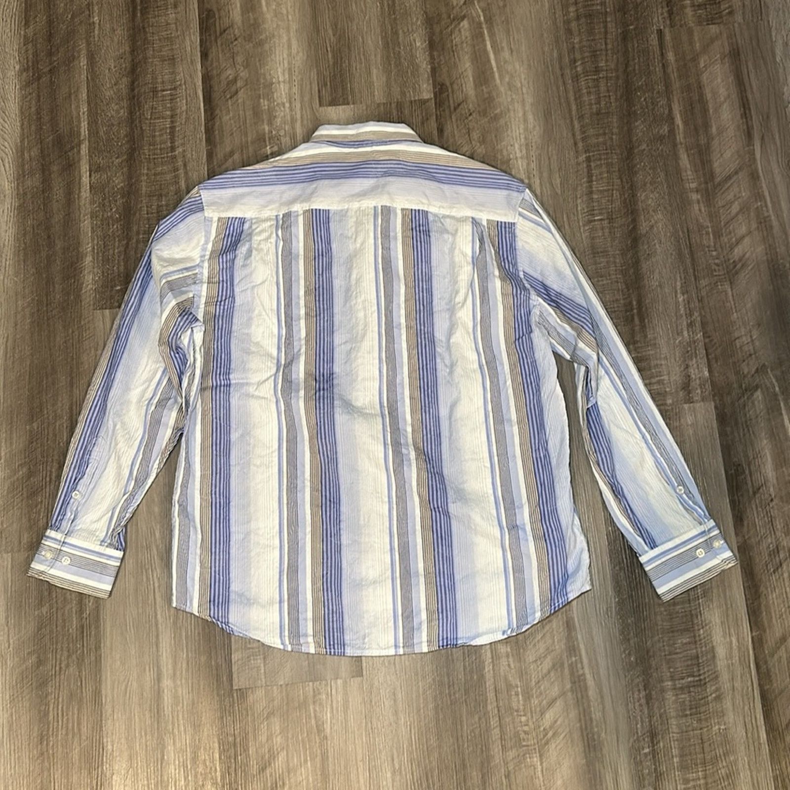 Tommy Bahama Tommy Bahama Silk Blend Striped Floral Long Sleeve - XL Size US XL / EU 56 / 4 - 3 Thumbnail