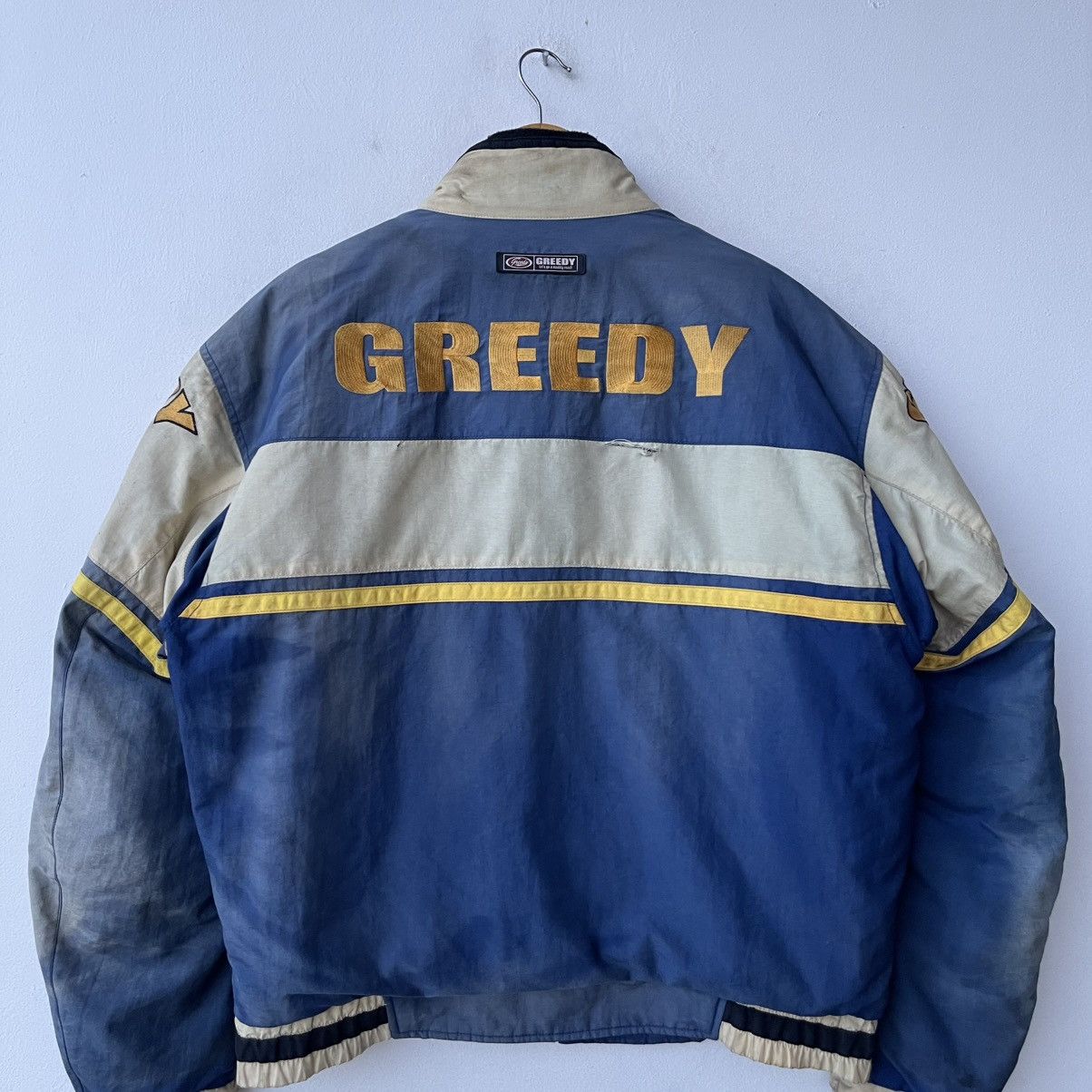 Sports Specialties Vintage GREEDY Motorsports Biker Jacket Padded Racing Gear Size US L / EU 52-54 / 3 - 10 Thumbnail