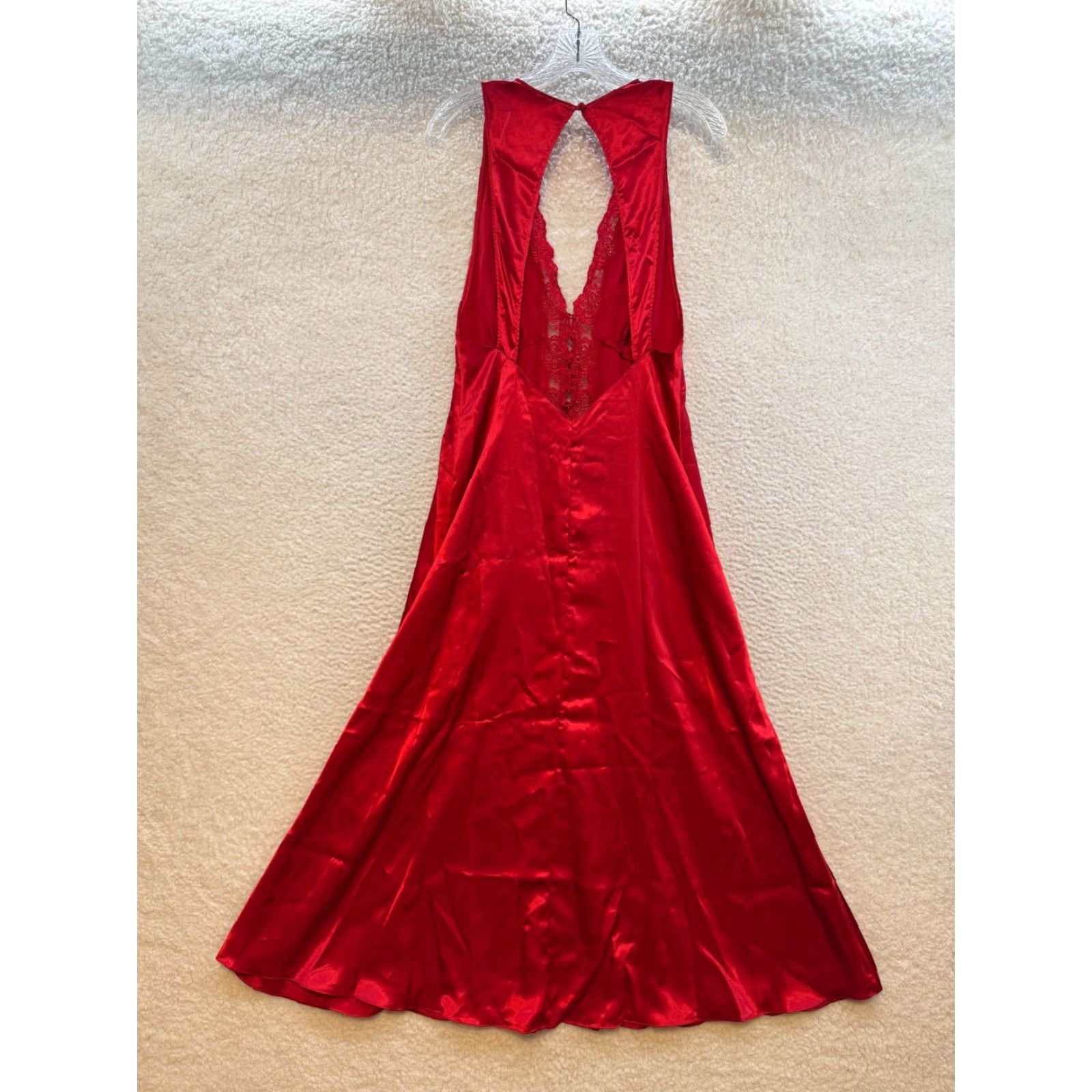 Victoria's Secret VINTAGE Victoria's Secret Slip Dress Maxi Red 90s 80s Gold Label M Womens Size M / US 6-8 / IT 42-44 - 2 Thumbnail
