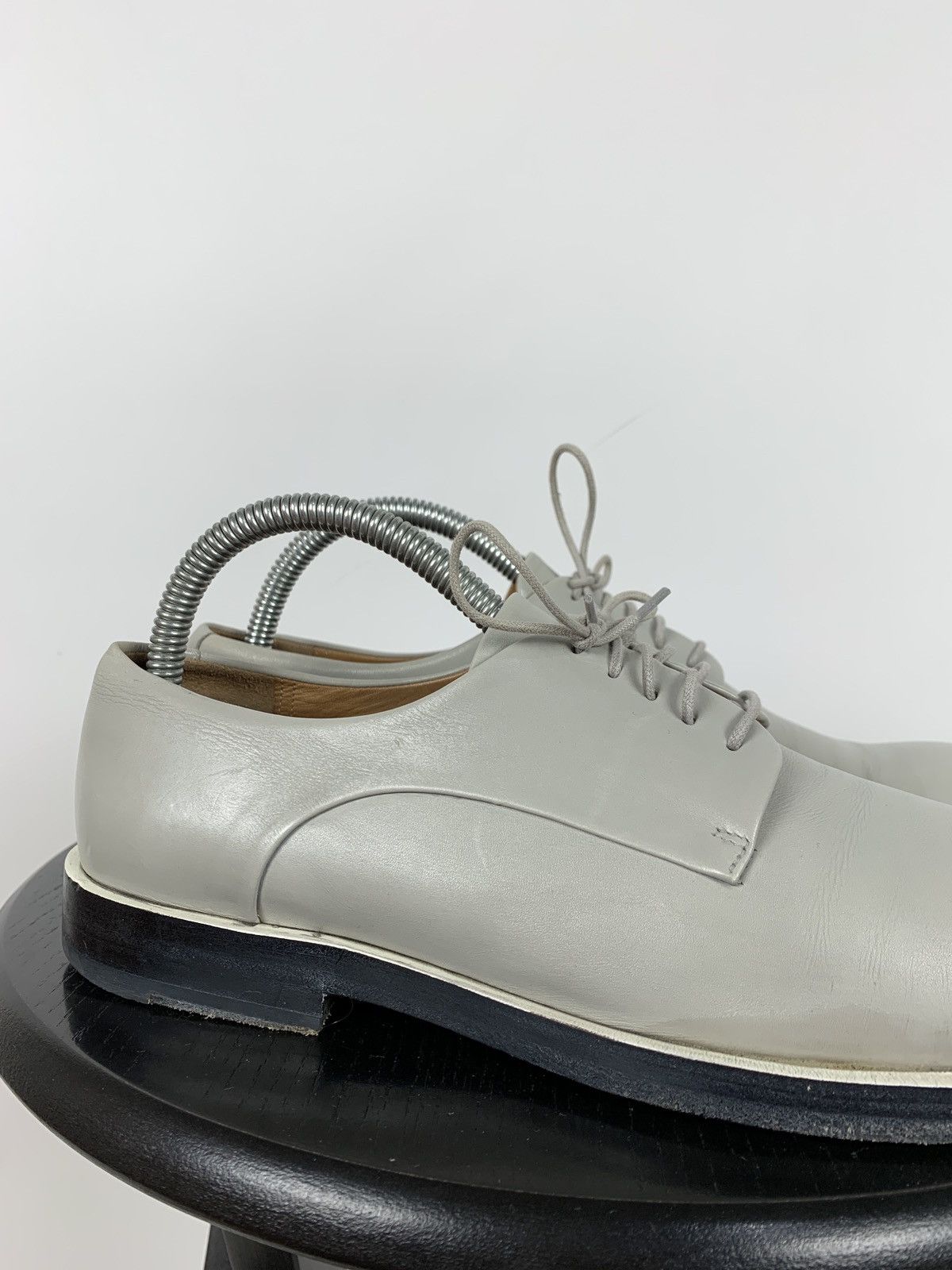 Jil Sander Jil Sander Grey Leather Derby Shoes Size US 9 / IT 39 - 13 Thumbnail