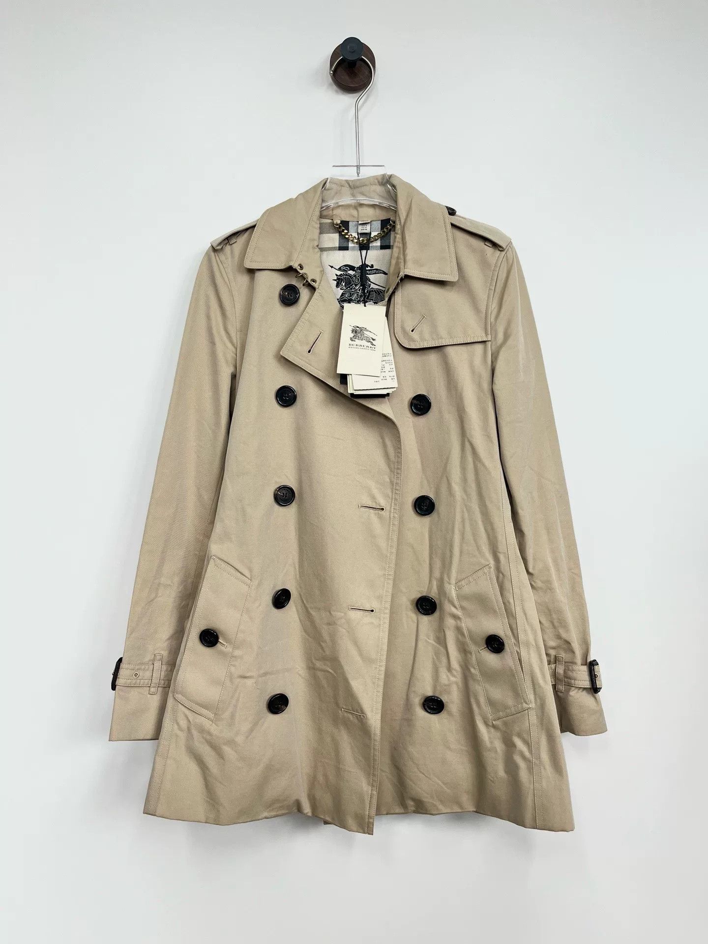 Burberry Burberry Beige Double-Breasted Trench Coat Size US XS / EU 42 / 0 - 1 Thumbnail