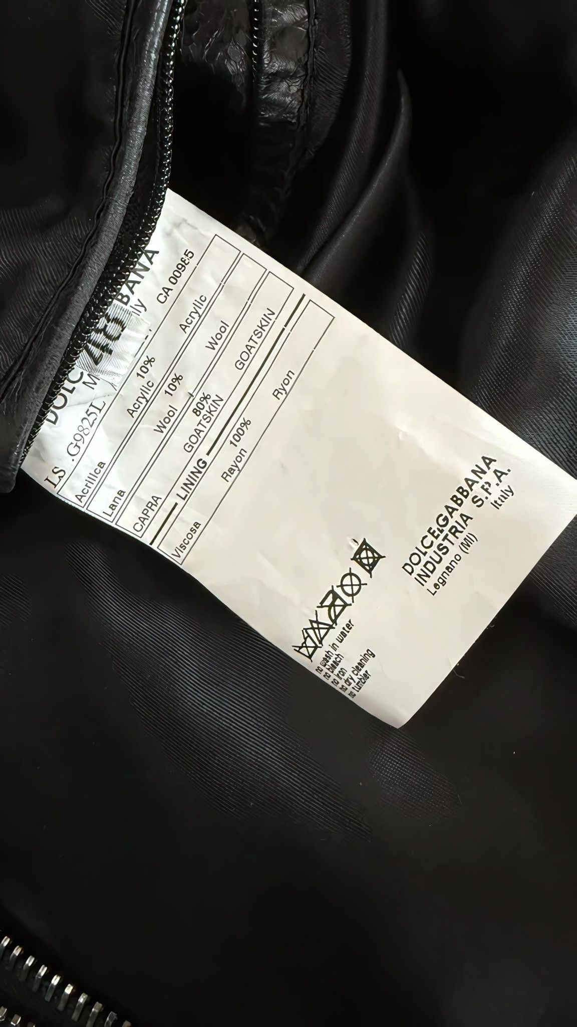 Dolce & Gabbana F/W 2005 GOATSKIN LEATHER DISTRESSED JACKET Size US M / EU 48-50 / 2 - 9 Thumbnail