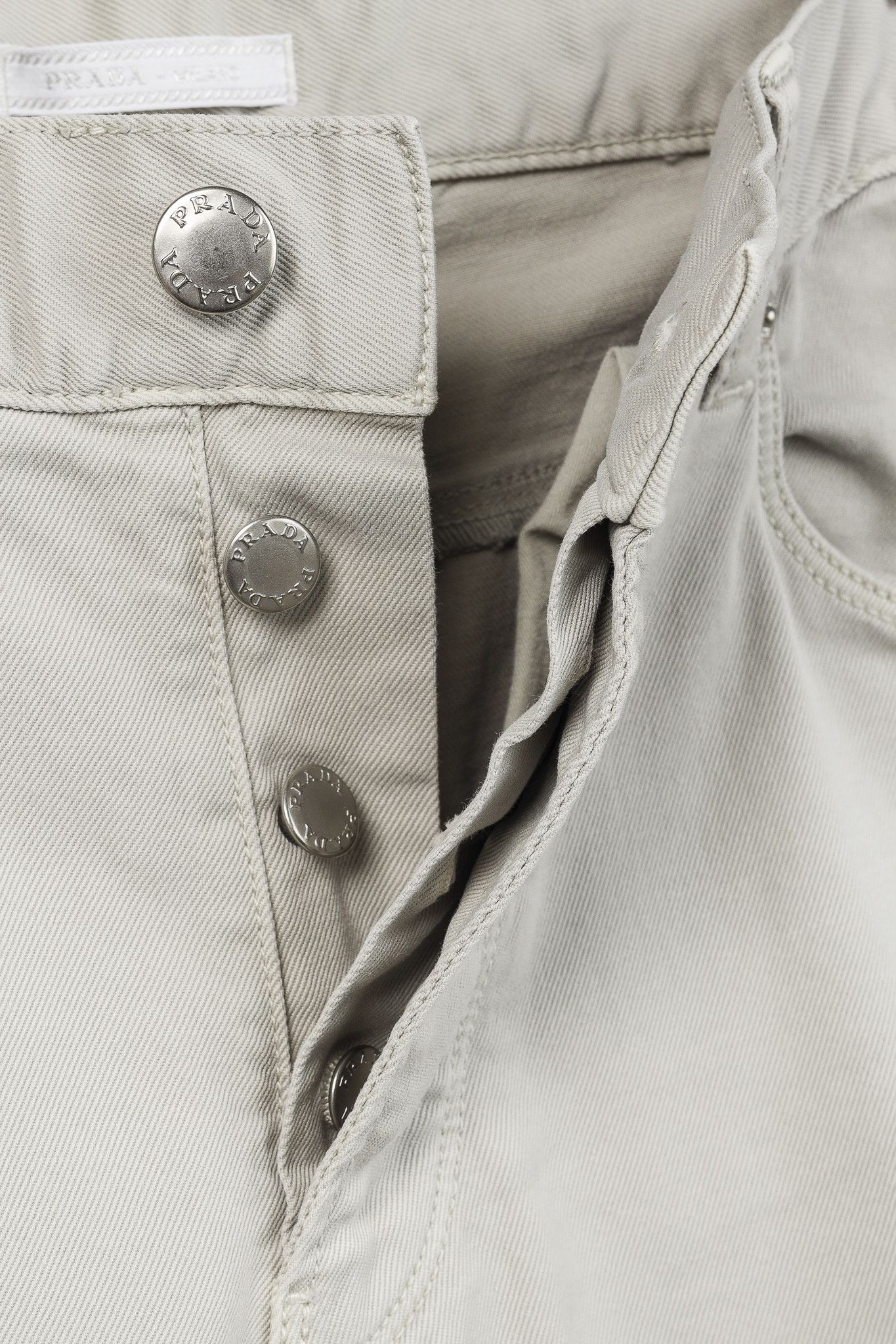 Prada Prada Light-Grey-Wash Classic Fit Straight-Leg Jeans Size US 33 - 10 Thumbnail