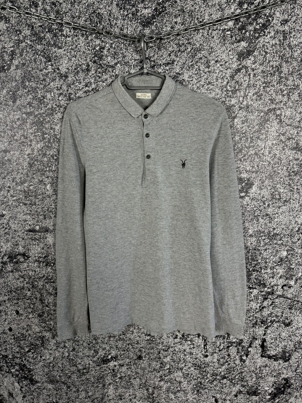 Allsaints Allsaints Sandringham Long Sleeve Polo Shirt Luxury Size M Size US M / EU 48-50 / 2 - 1 Thumbnail
