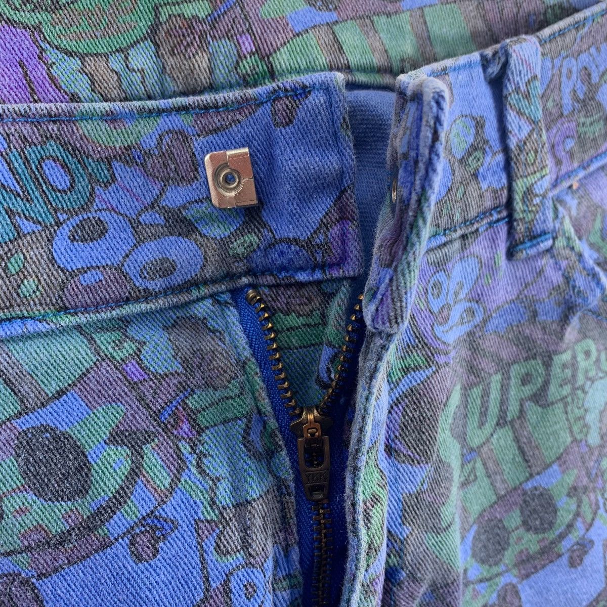 Japanese Brand JAM JOYFULL and MONSTER full print superjam slim fit pants Size 30" / US 8 / IT 44 - 12 Thumbnail