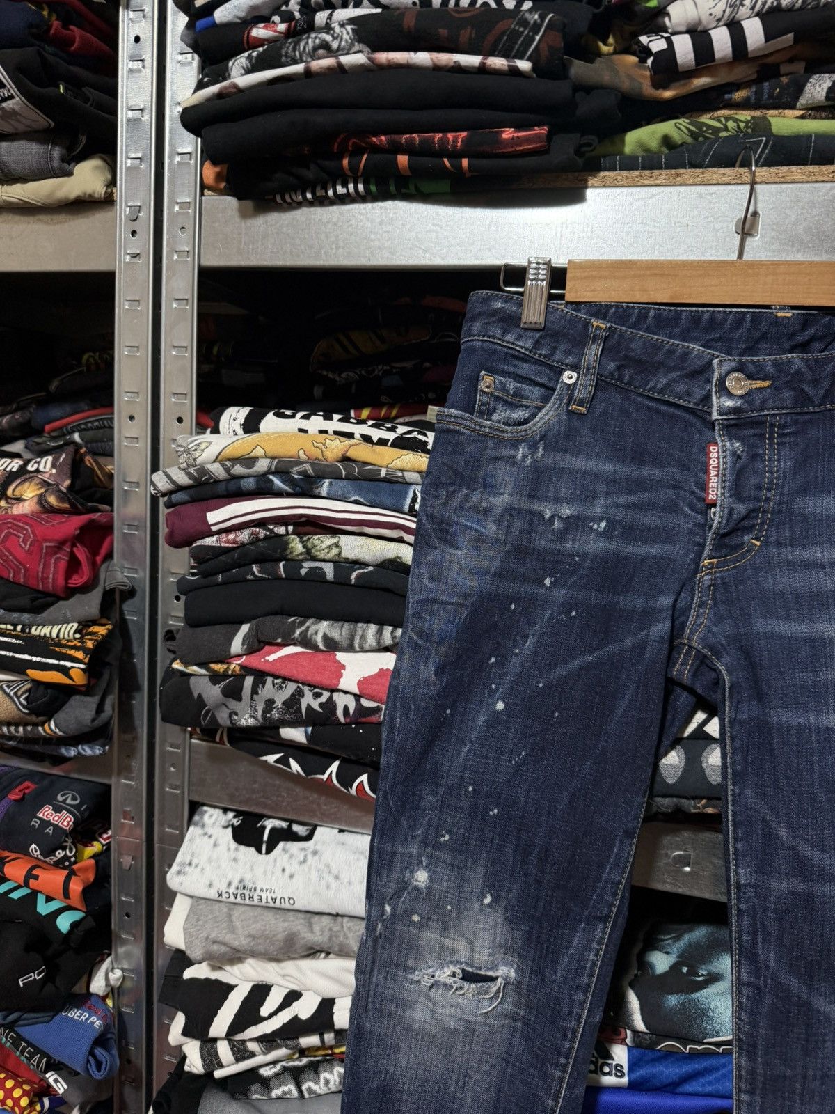 Dsquared2 Rare Luxury Dsquared2 Distressed Denim Navy Jeans Size 40 Size US 27 - 3 Thumbnail