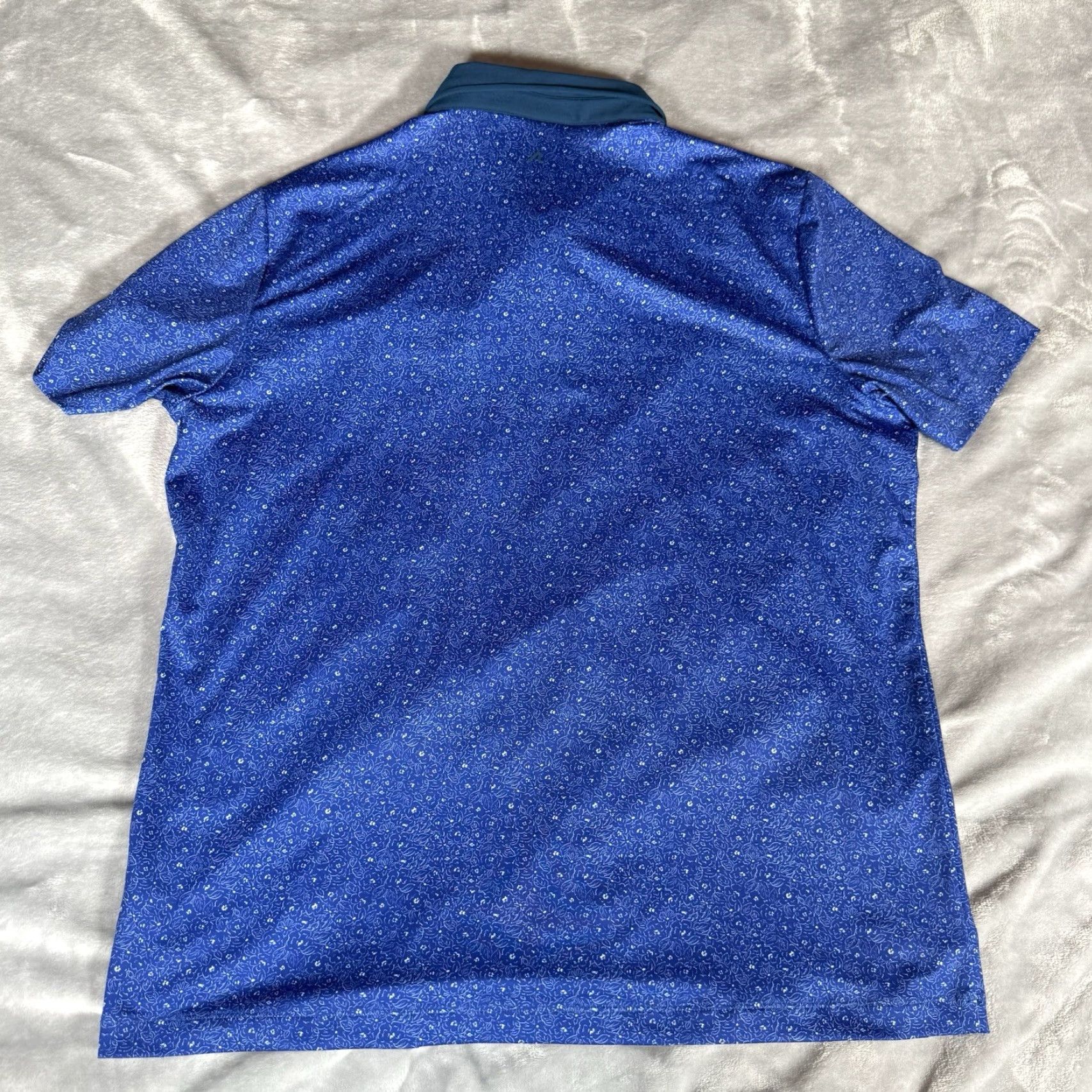 Vintage RedVanly Floral Golf Polo Shirt Mens XL North Caldwell Police Logo Blue Size US XL / EU 56 / 4 - 7 Thumbnail