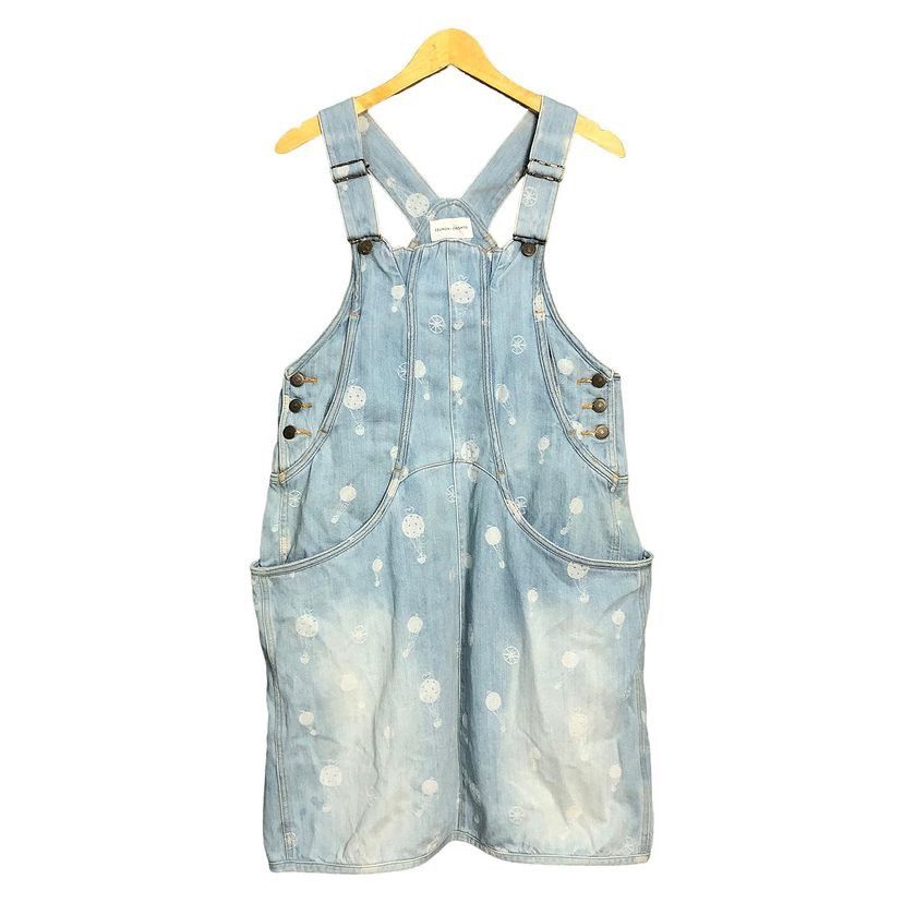 image of Vintage 80's Issey Miyake Tsumori Chisato Overalls Dress in Hickory Stripe, Women's (Size 26)