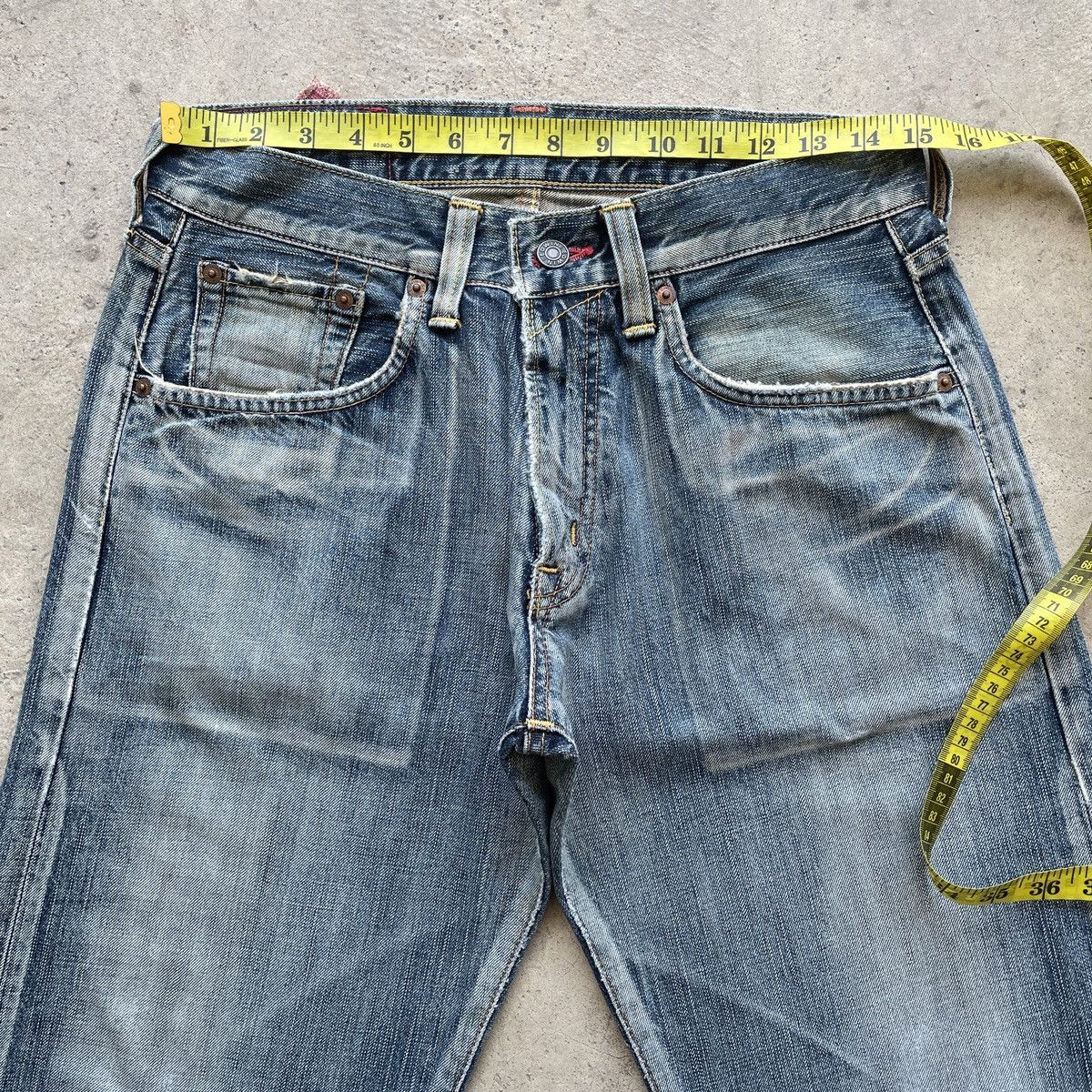 Edwin Distressed💥 Edwin 504 Japan Denim Jeans Pants Faded W30x29 Size US 30 / EU 46 - 5 Thumbnail