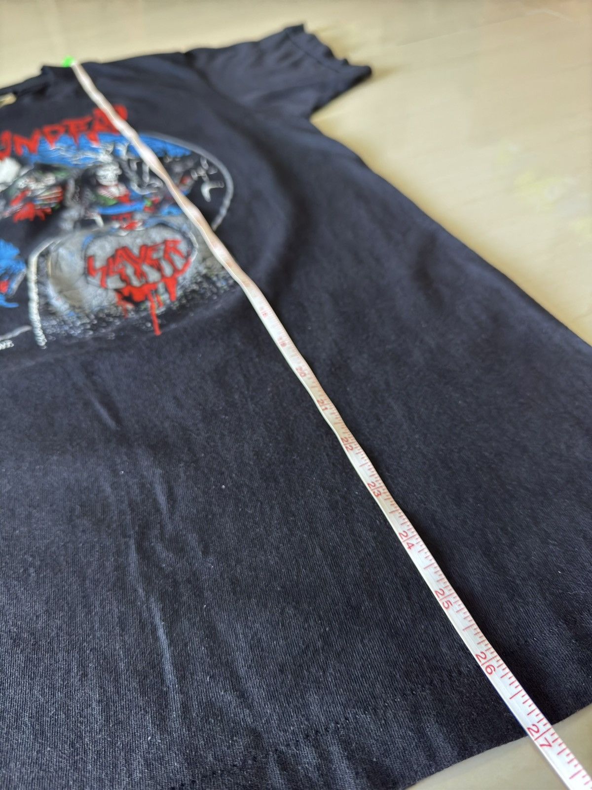 Band Tees × Vintage 1985 Slayer Live Undead Fall Slatanic Wehrmacht 80s Shirt Size US M / EU 48-50 / 2 - 13 Thumbnail