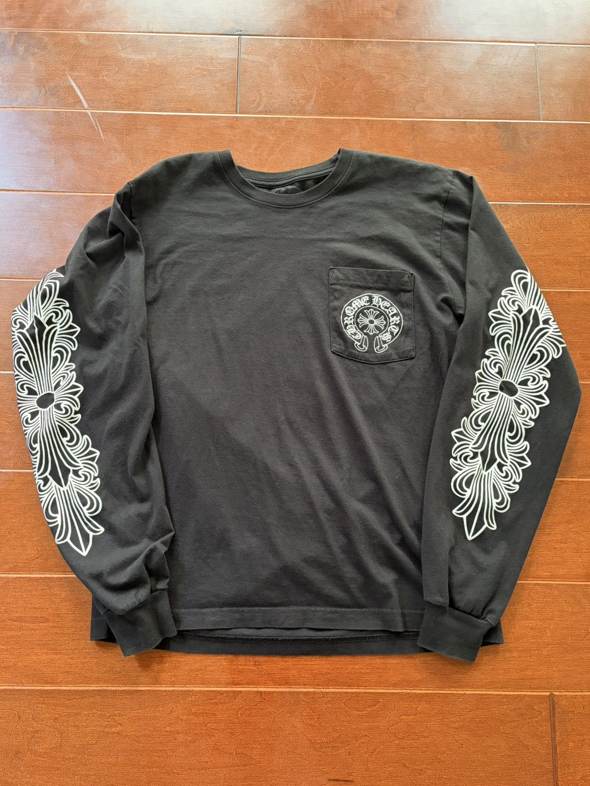 Chrome Hearts CHROME HEARTS Horseshoe Long Sleeve BLACK | Grailed