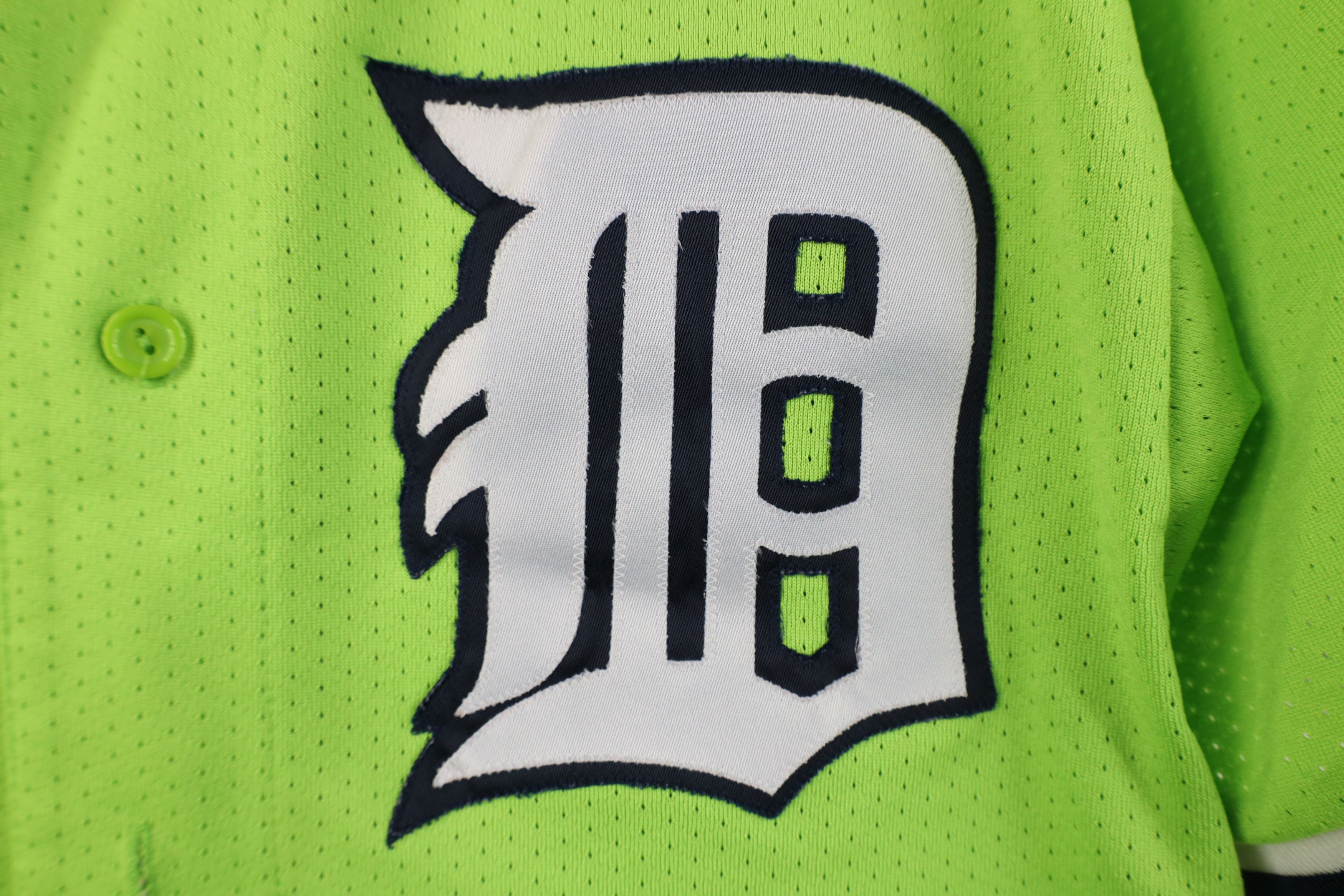 Majestic Vintage 90s Y2K Majestic Baseball Jersey Lime Green USA Size US M / EU 48-50 / 2 - 4 Thumbnail