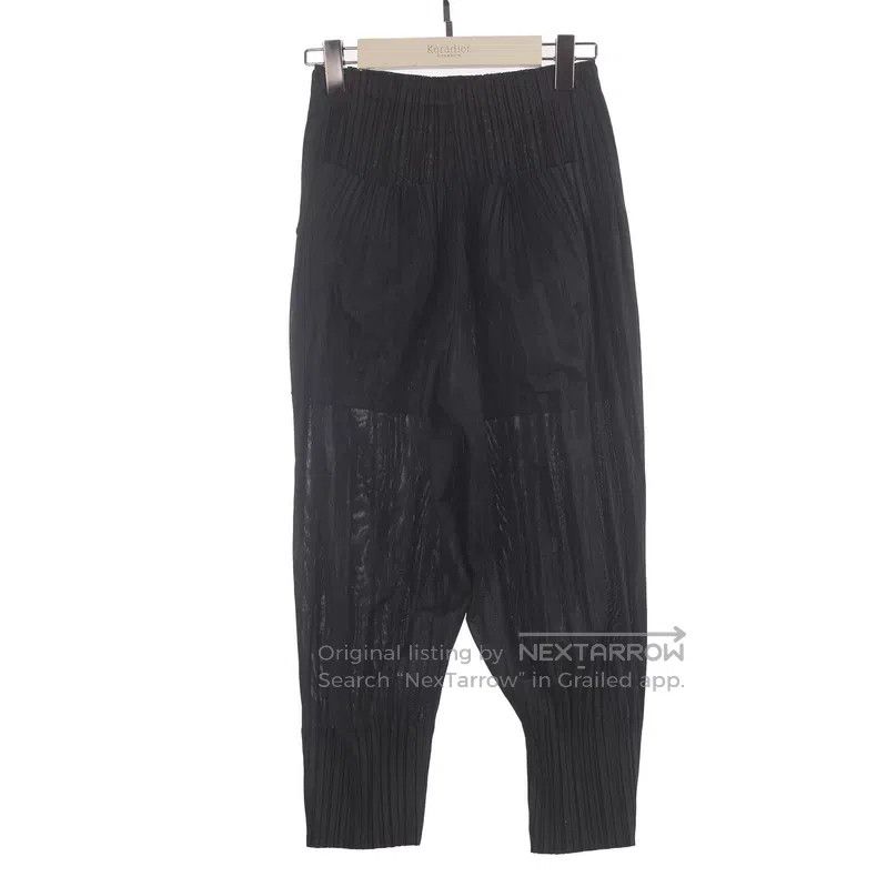 Issey Miyake Issey Miyake size:3 Black Pants Size 22" - 2 Thumbnail