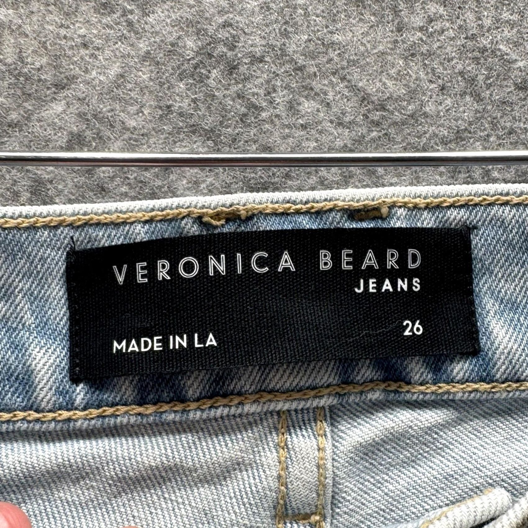 Veronica Beard VERONICA BEARD Alenah Slim Straight High Rise Jeans Womens 26 Blue Pier Pressure Denim 5-Pocket Stretch Cotton Size 26" / US 2 / IT 38 - 3 Thumbnail
