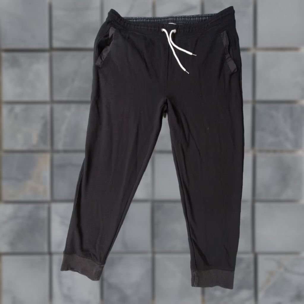 Club Monaco Club Monaco Pants Mens Medium Black Jogger Tapered Stretch Casual Adult Size US 31 - 1 Thumbnail