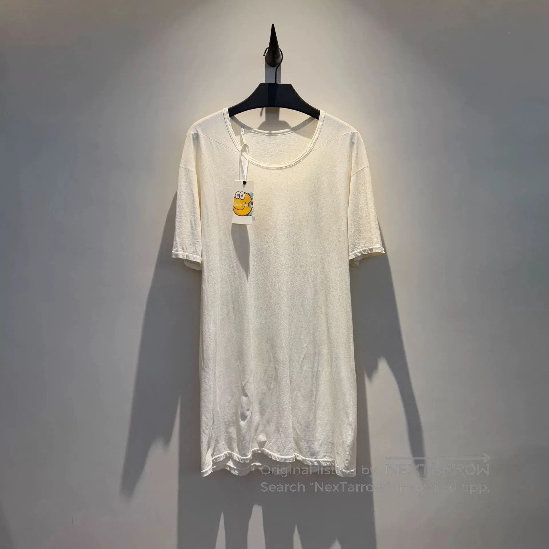 stylish pure white short sleeve shirt.