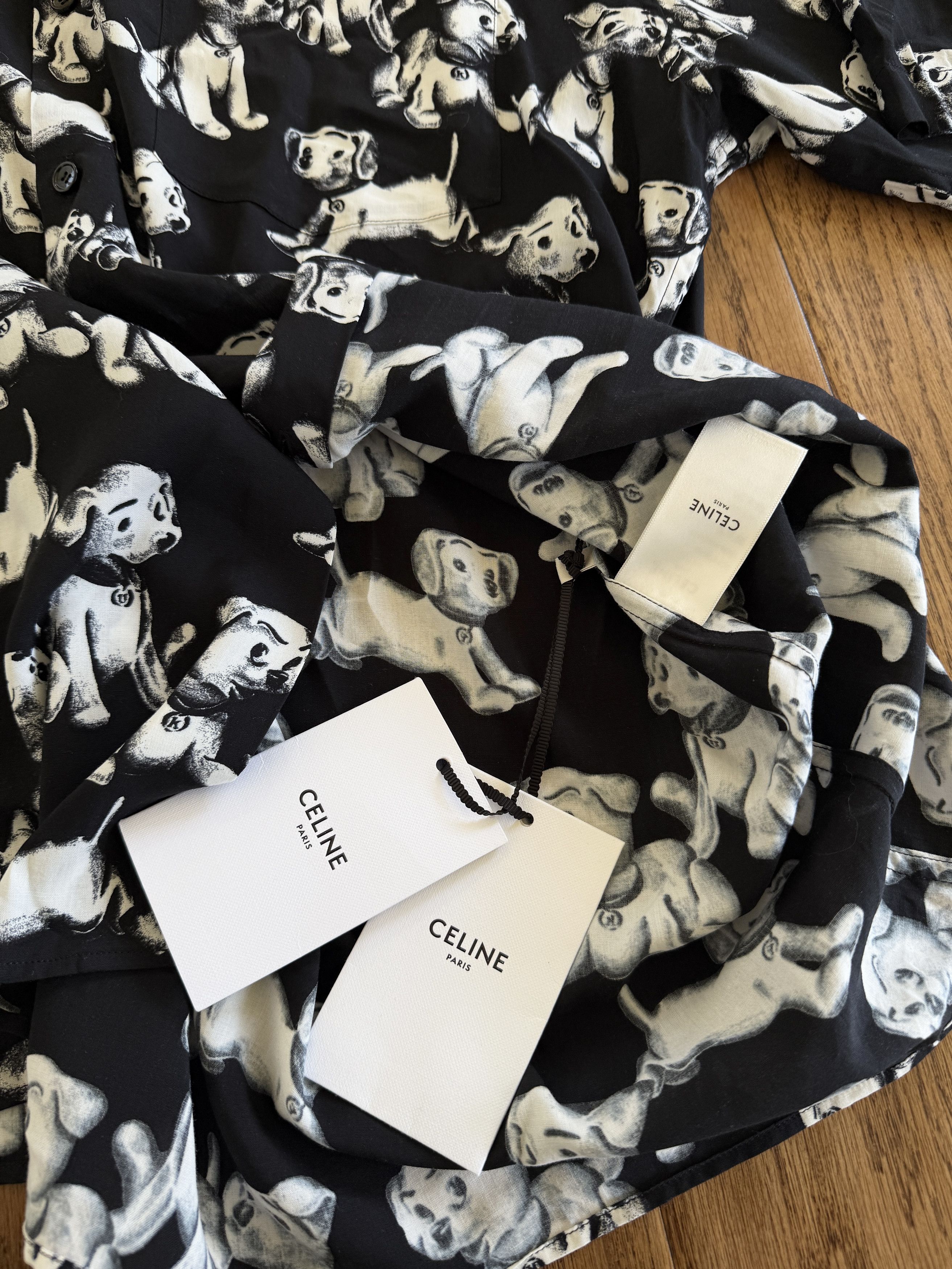 Celine Celine Dalmations Button Up NWT Size US XL / EU 56 / 4 - 9 Thumbnail