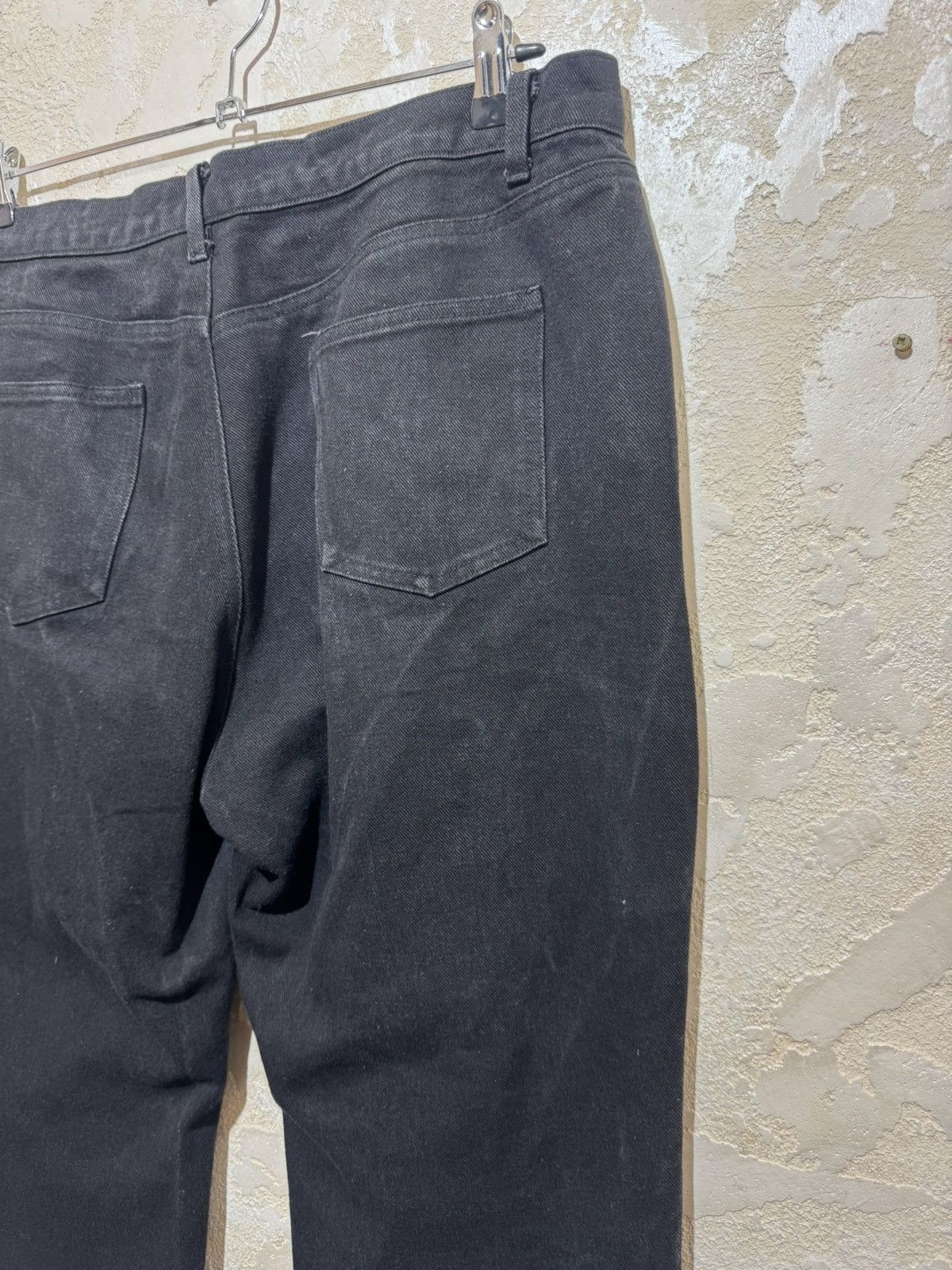 Revenge Embroidered Denim Jeans Black/White