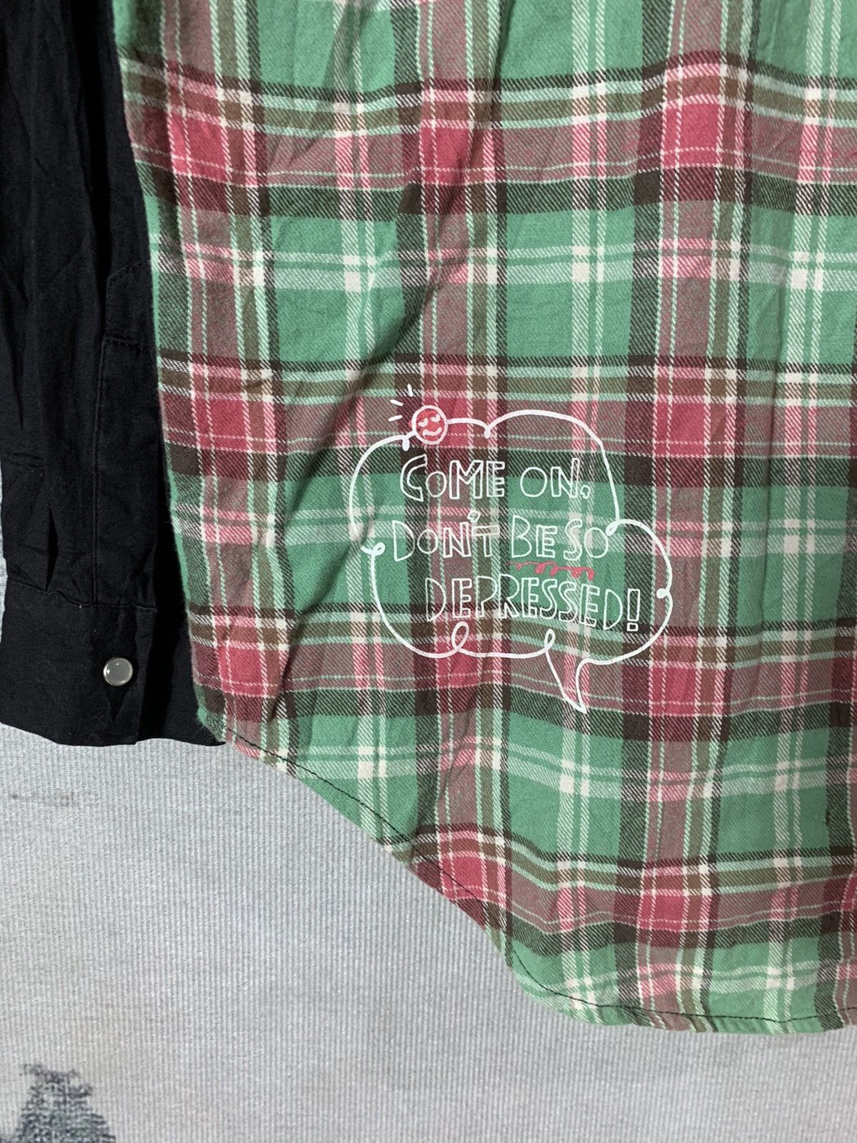 20471120 × Hysteric Glamour × Japanese Brand Japanese Love Toxic Western Tartan Shirt Style Issey Miyake Size US M / EU 48-50 / 2 - 4 Thumbnail