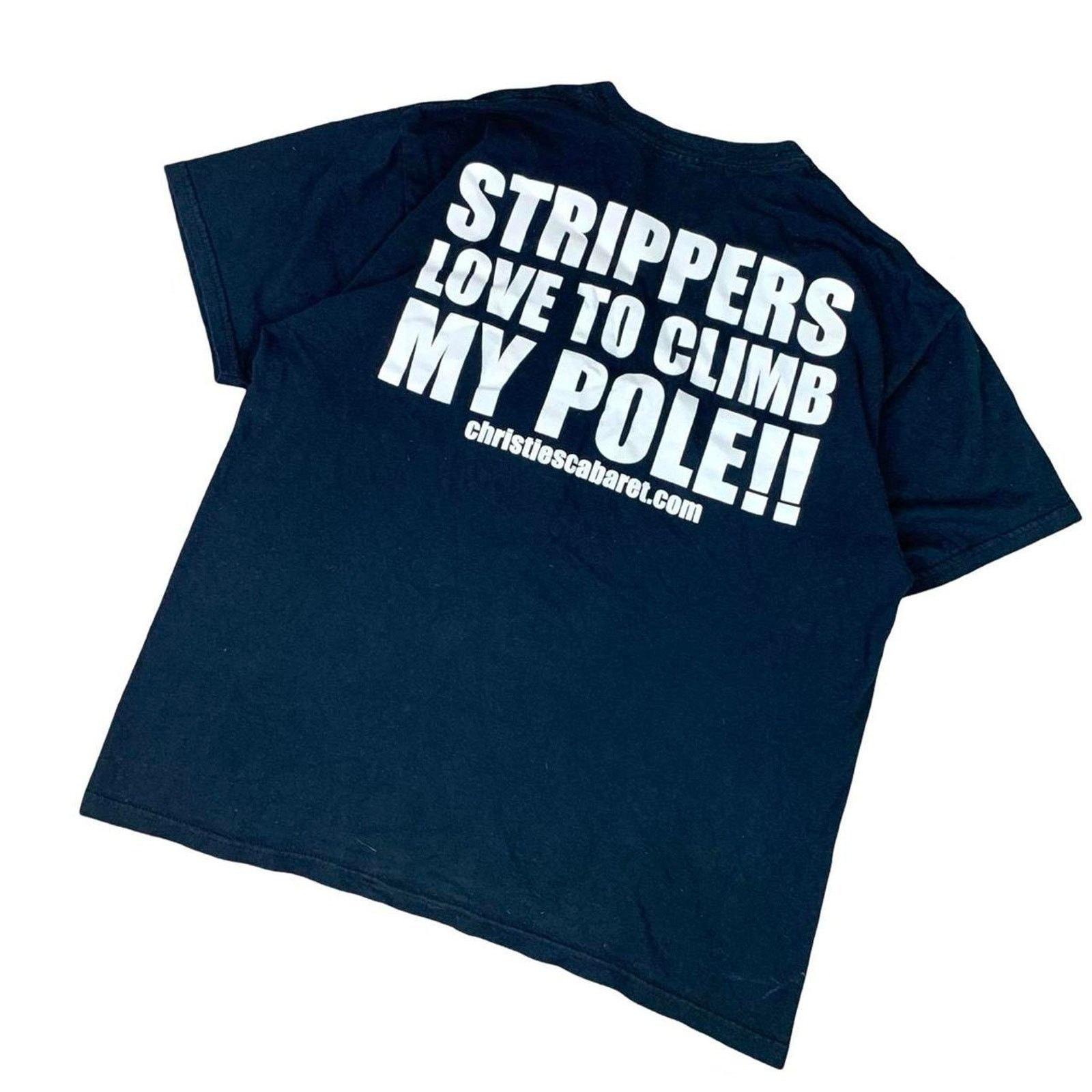 Vintage Vintage Y2K Funny Stripper T-shirt Size US L / EU 52-54 / 3 - 2 Thumbnail