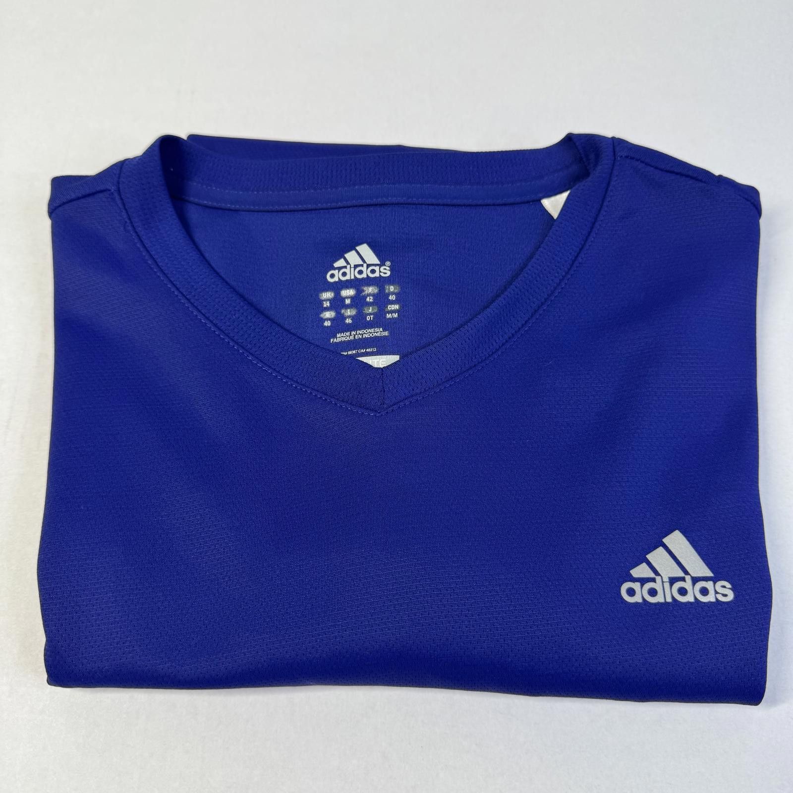 Adidas Adidas Boy’s Blue Shirt Short Sleeve Kids Size M Size US M / EU 48-50 / 2 - 10 Thumbnail