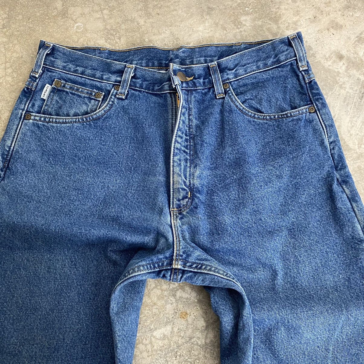 Carhartt VTG Carhartt Blanket Lined Relaxed Fit Denim Jeans Size US 34 / EU 50 - 16 Thumbnail