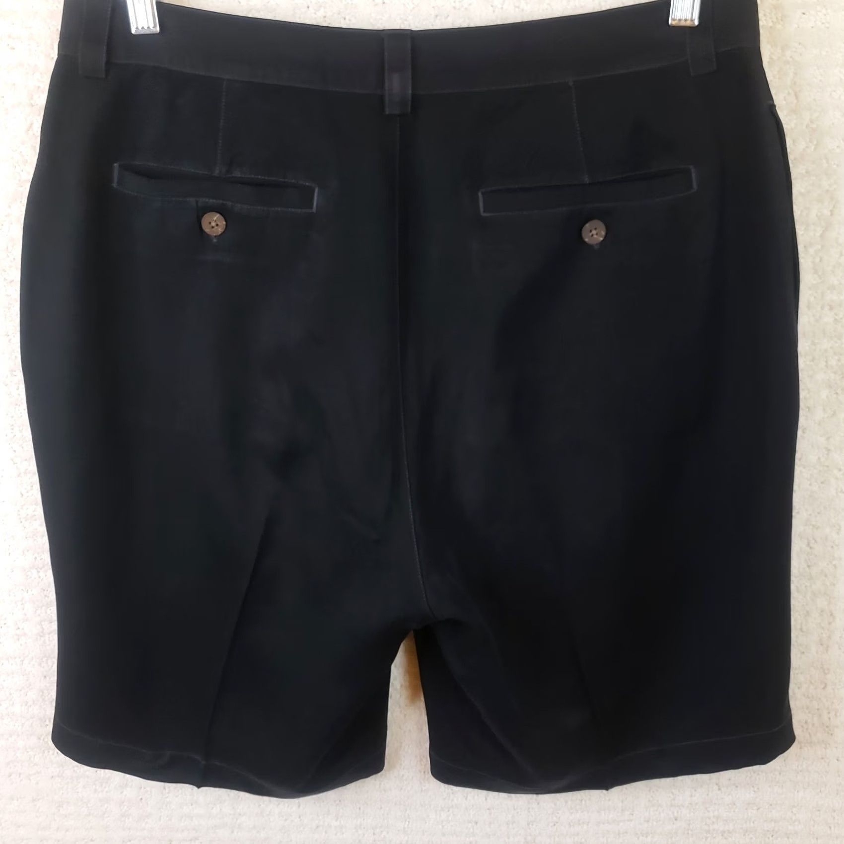 Tommy Bahama Tommy Bahama Shorts Mens 34x9 Black Silk Pleated Relaxed Tropical Luxury Chino Beach 90s? Size US 34 / EU 50 - 5 Thumbnail