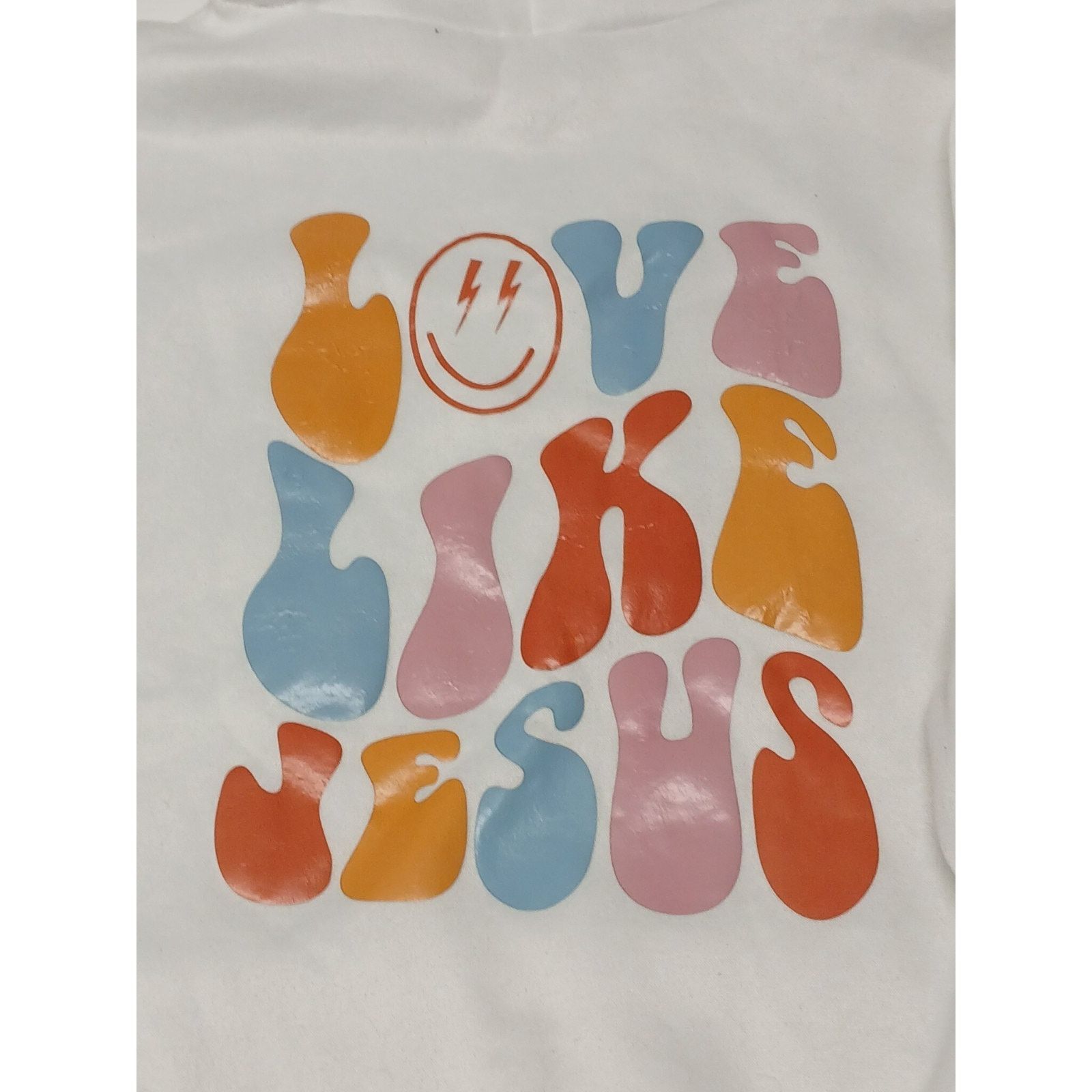 Other Unbranded (Large) White Comfort Jesus Print Pullover Hoodie Size US L / EU 52-54 / 3 - 7 Thumbnail